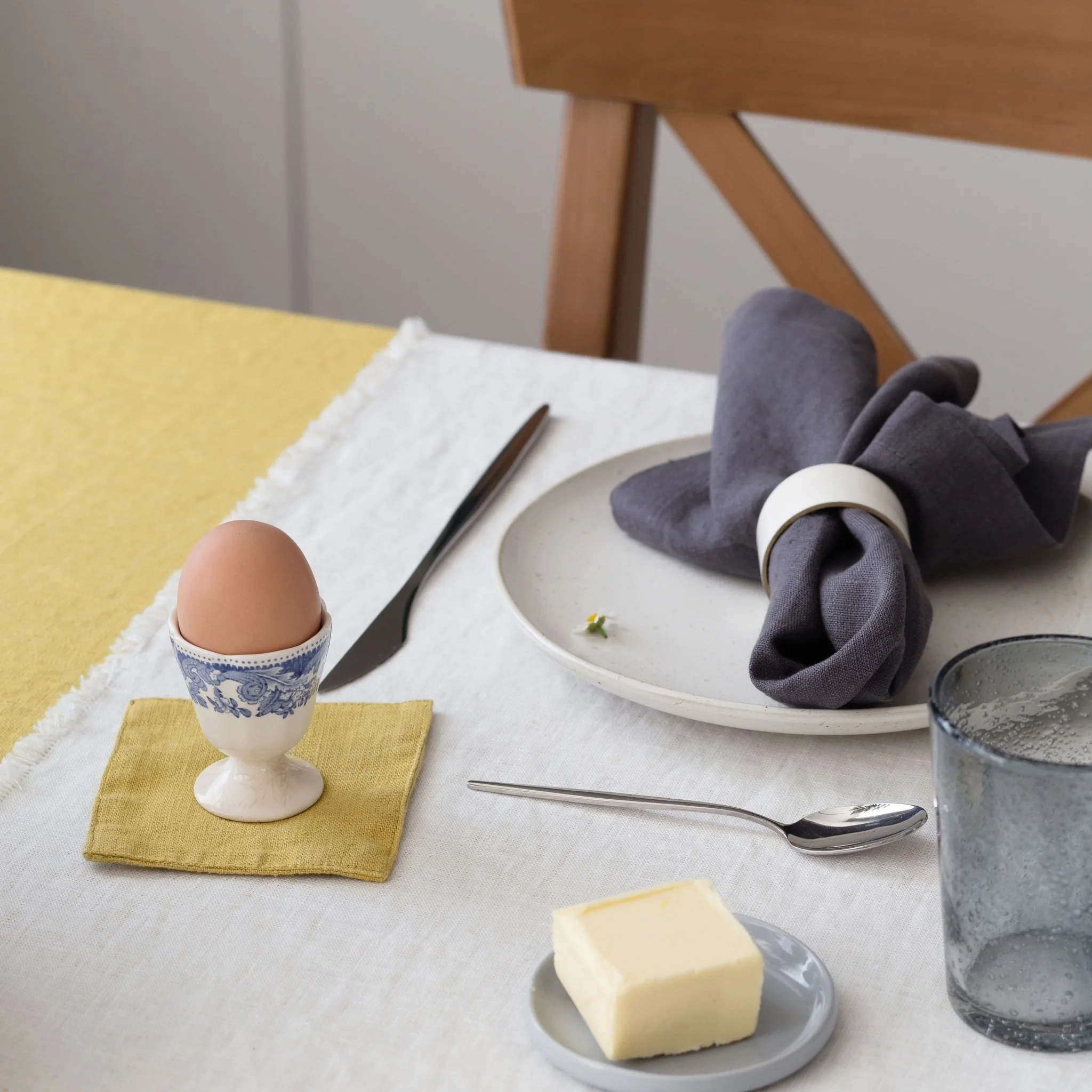 LIMITED EDITION Dark Grey Linen Napkins Set of 2 - Image 3