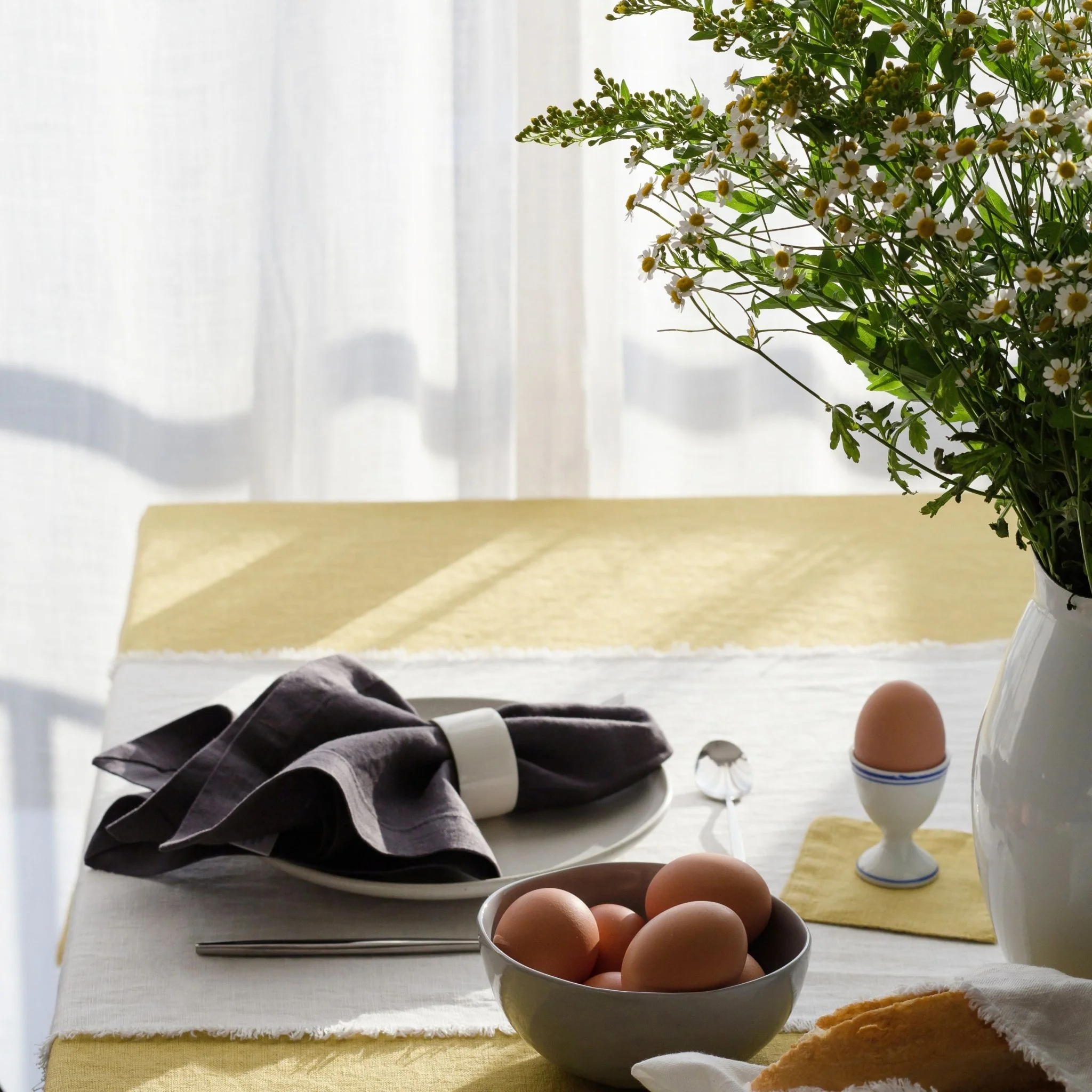 LIMITED EDITION Dark Grey Linen Napkins Set of 2 - Image 4