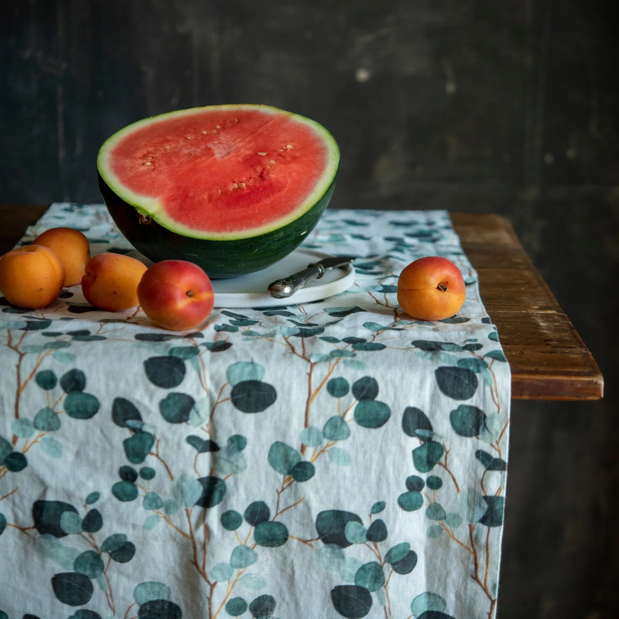 LIMITED EDITION Eucalyptus Linen Table Runner - Image 2