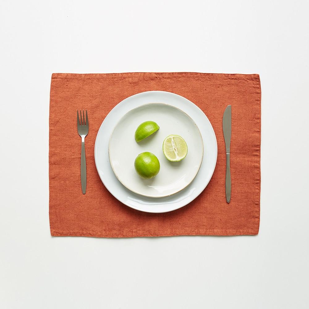 Baked Clay Linen Placemat
