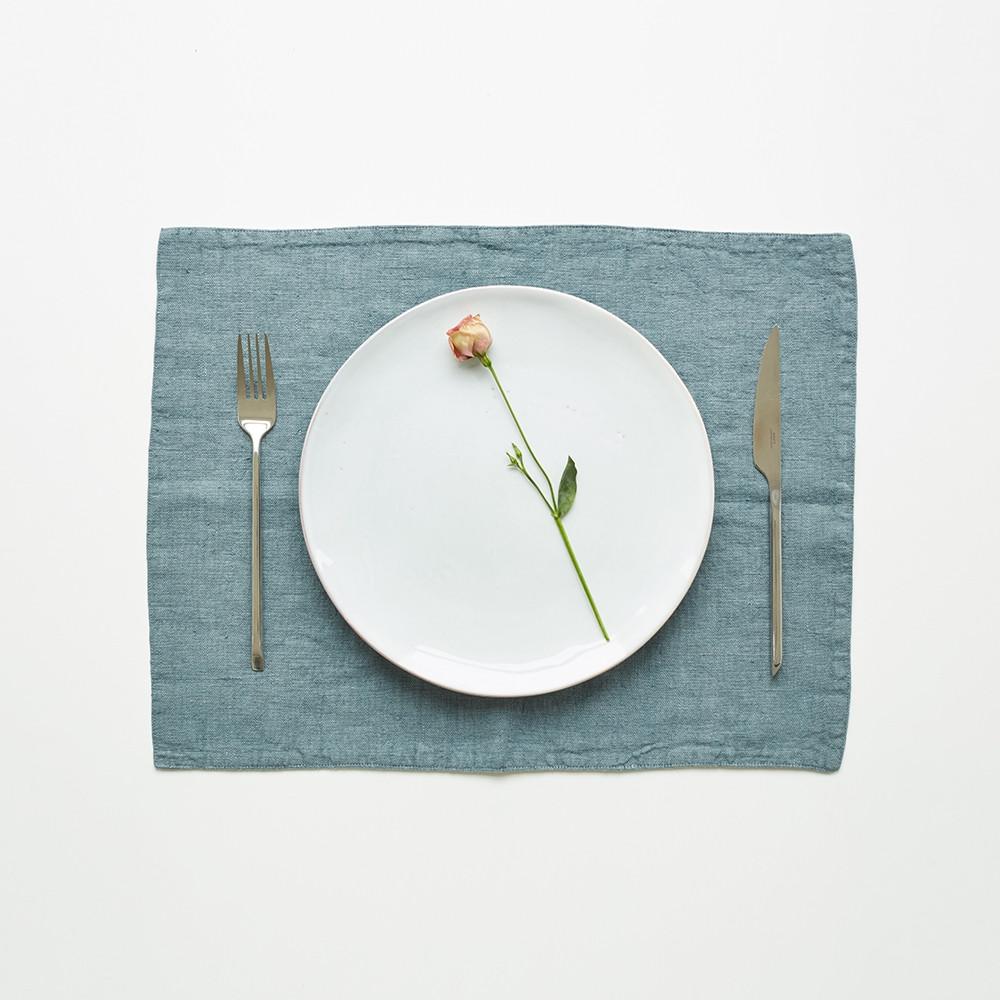 Blue Fog Linen Placemat