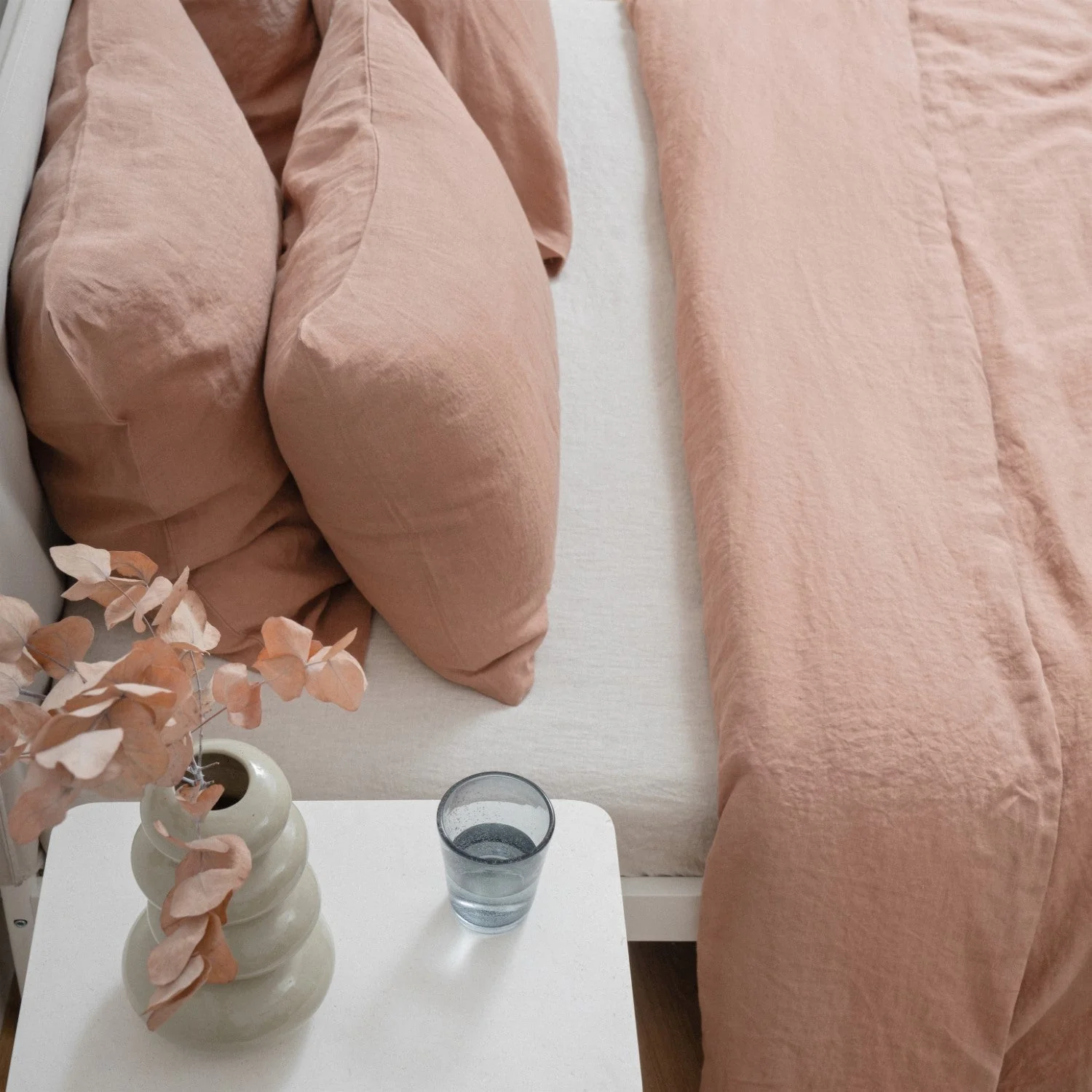 Cafe Creme Linen Duvet Cover Set - Image 5
