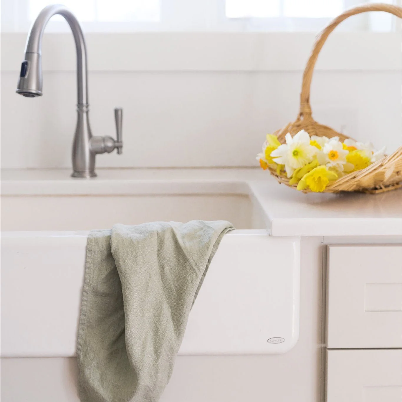 Sage Linen Kitchen Towel - Image 3