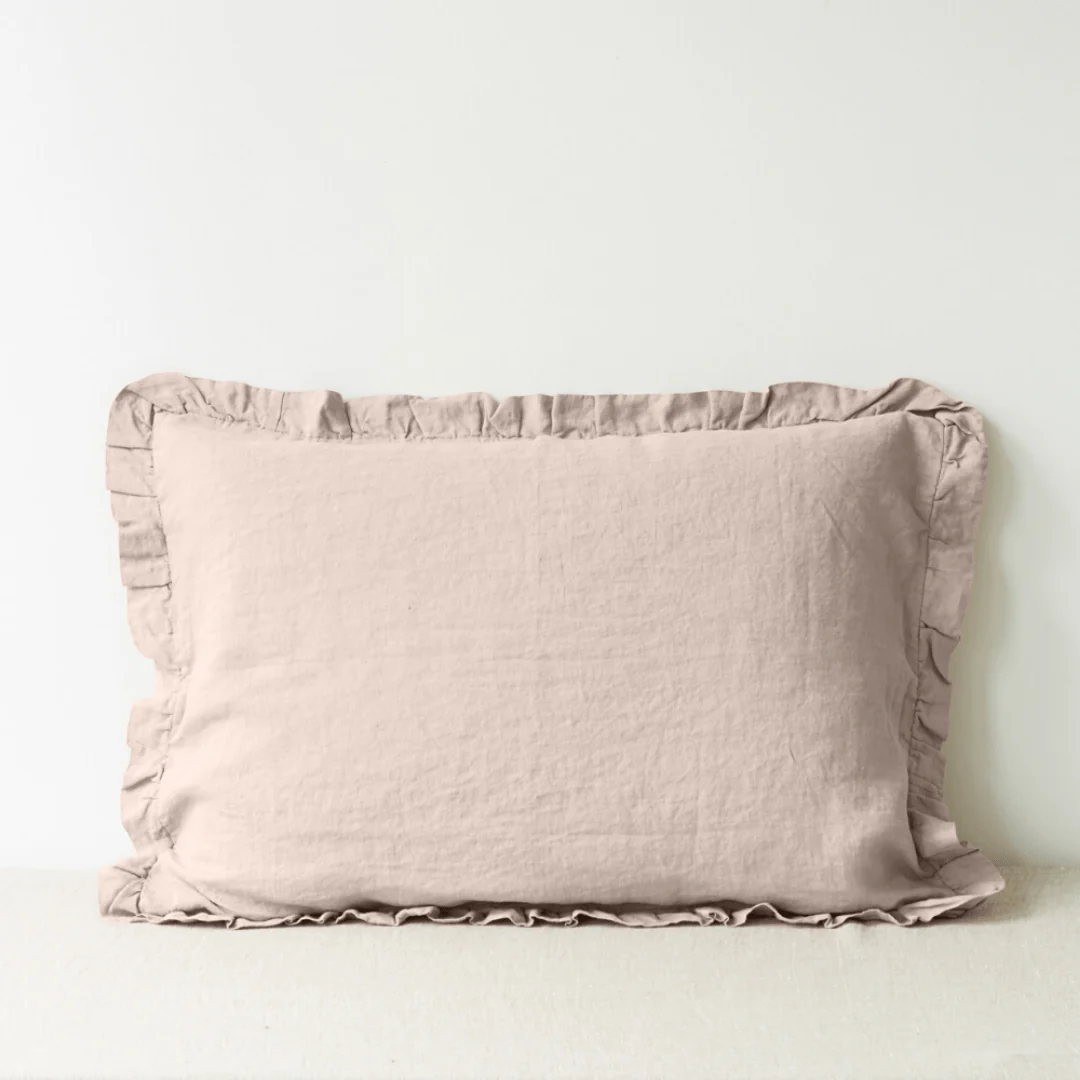 Portobello Linen Pillowcase with Frills