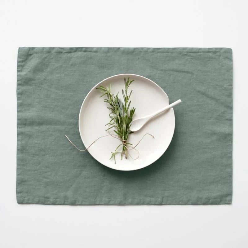 Green Milieu Linen Placemat