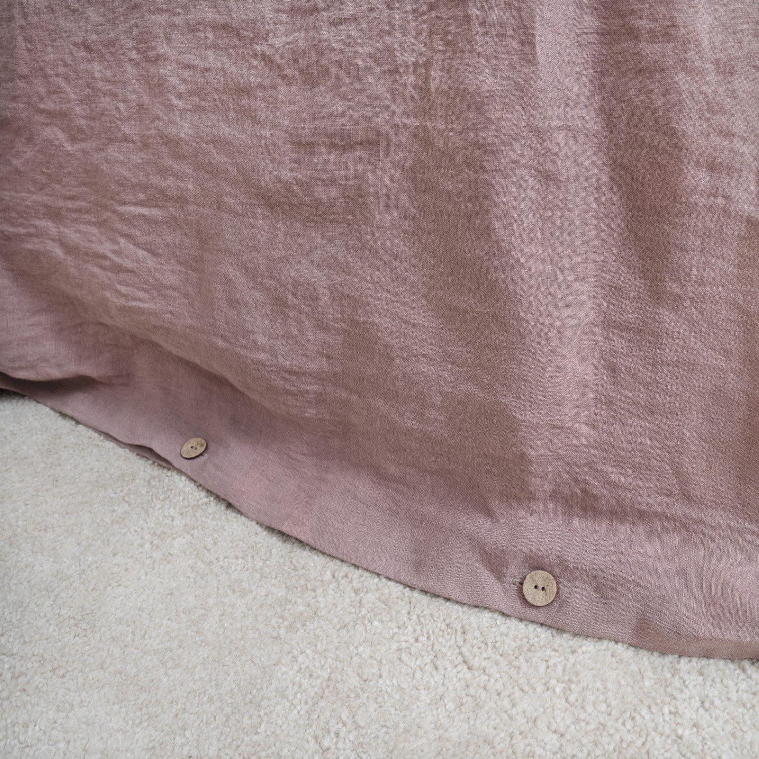 Ashes of Roses Linen Duvet Cover - Image 4