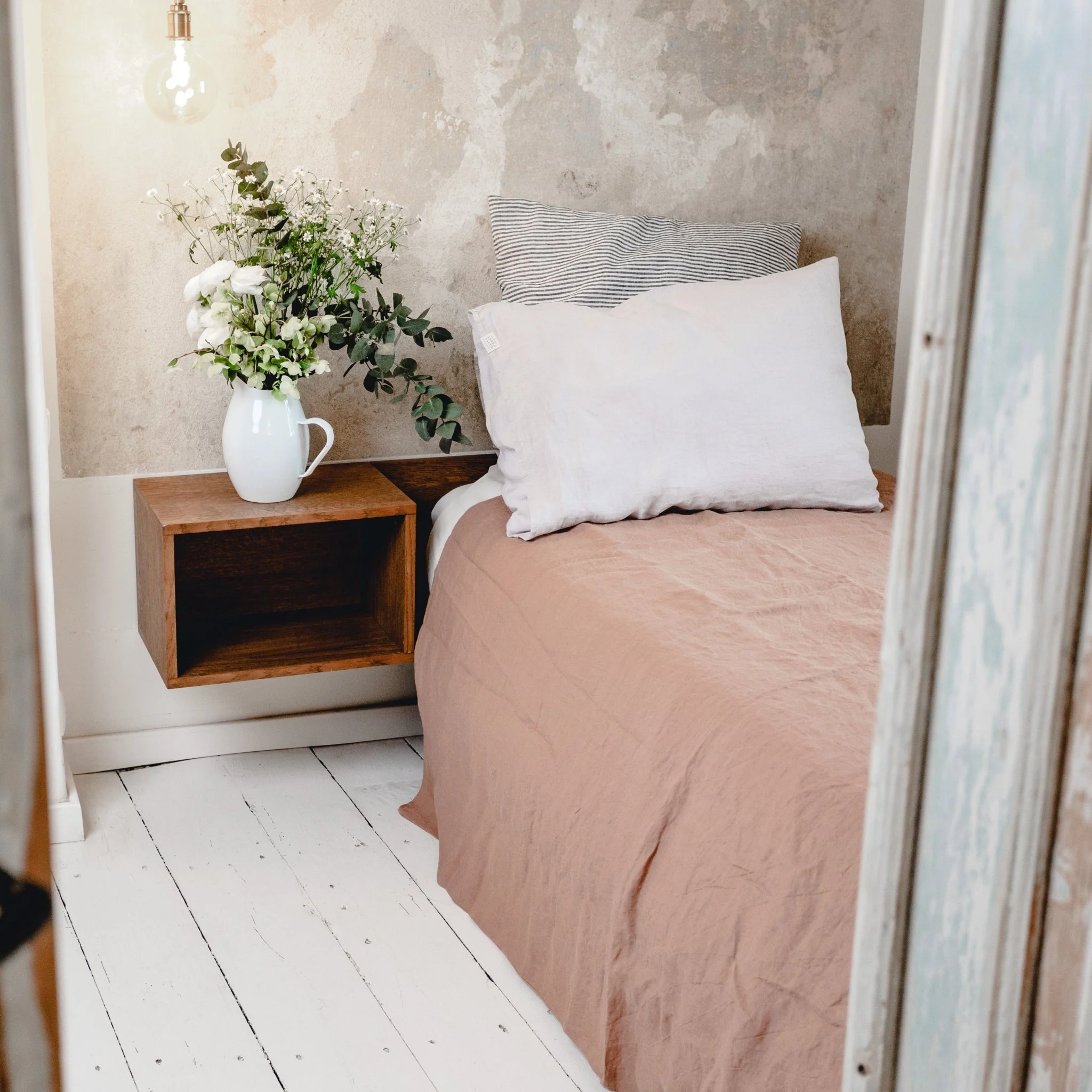 Cafe Creme Linen Duvet Cover - Image 4
