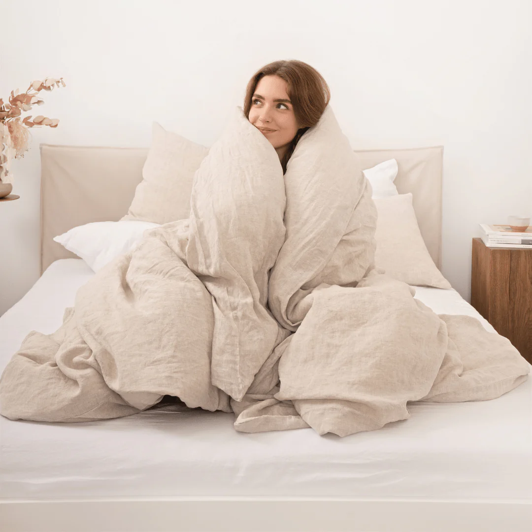 Melange Linen Duvet Cover - Image 3
