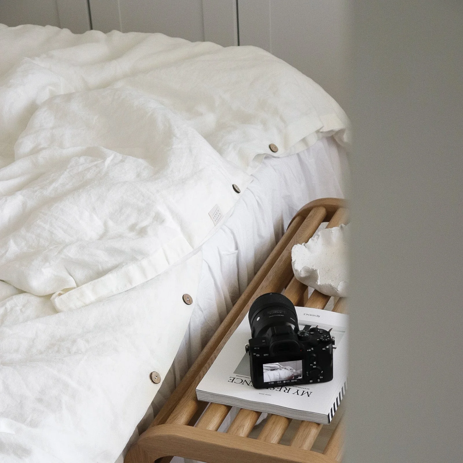 White Linen Duvet Cover - Image 3
