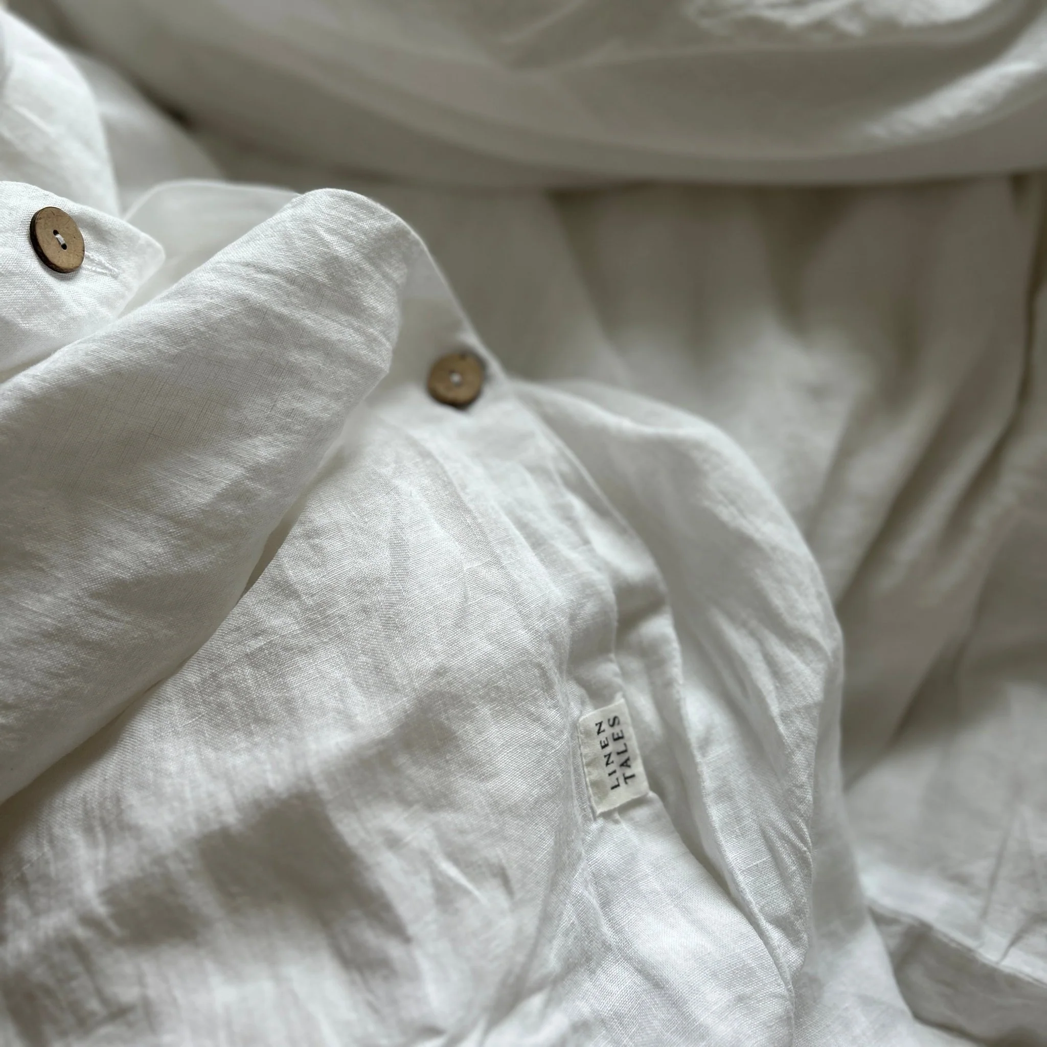 White Linen Duvet Cover - Image 5