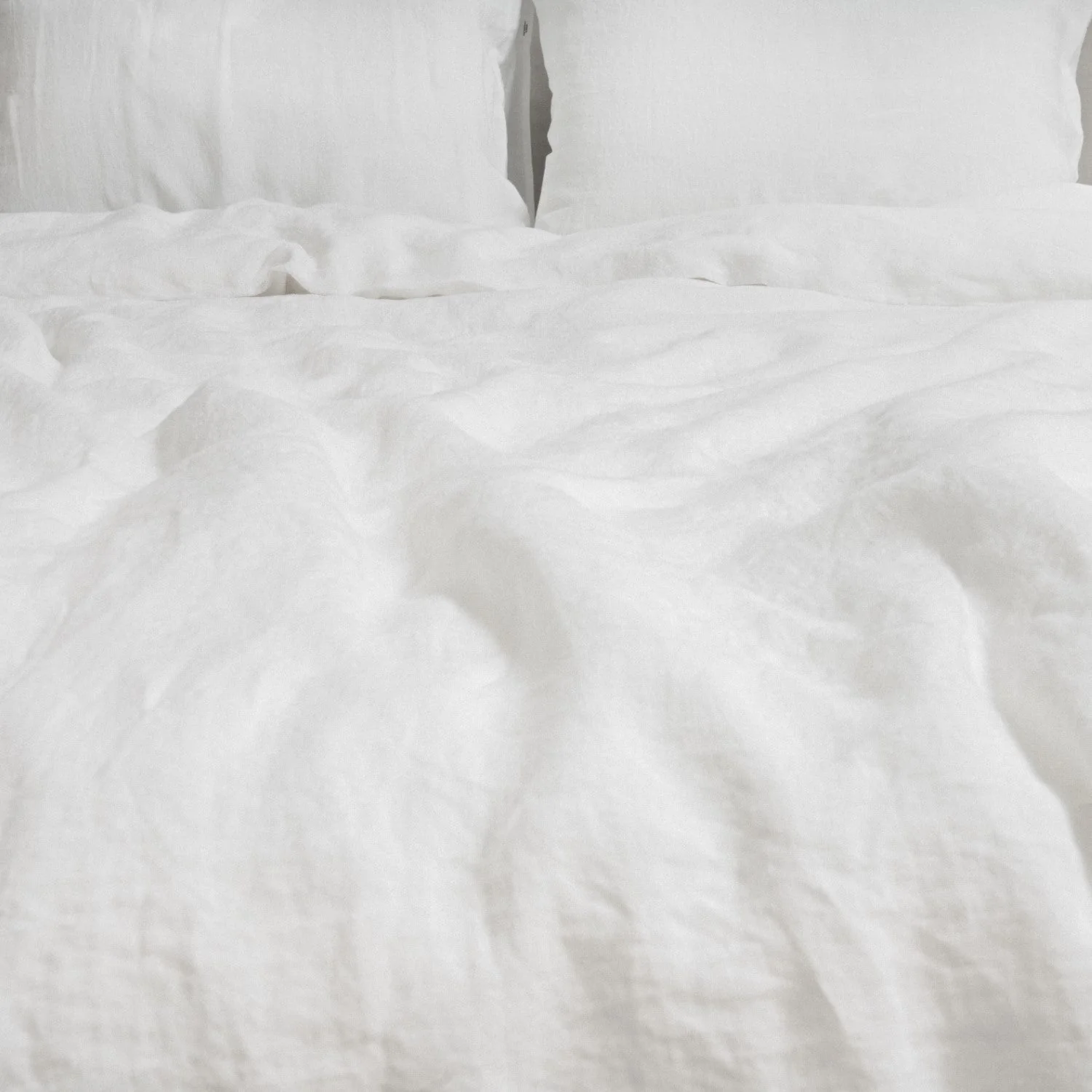 White Linen Duvet Cover Set - Image 3