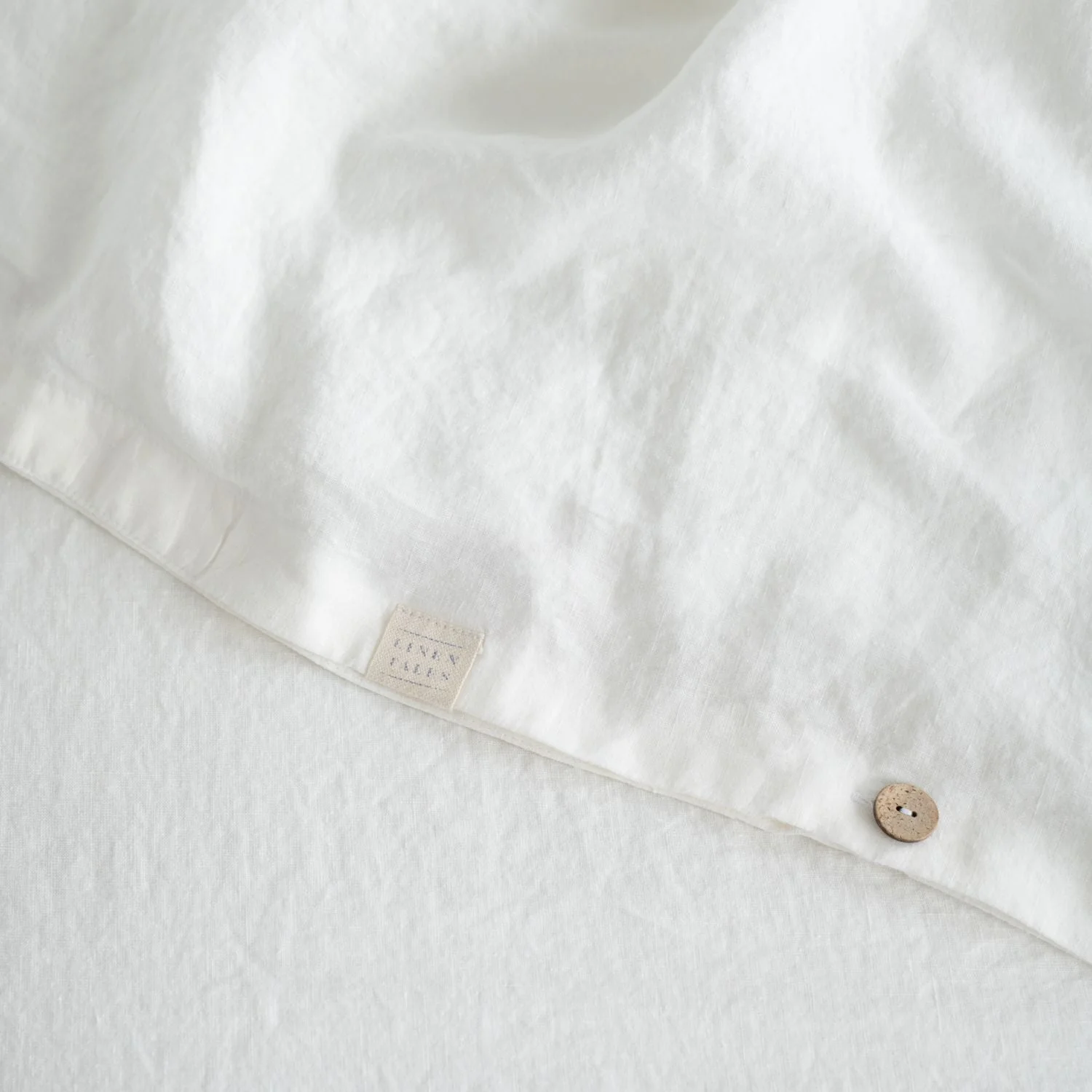 White Linen Duvet Cover Set - Image 7