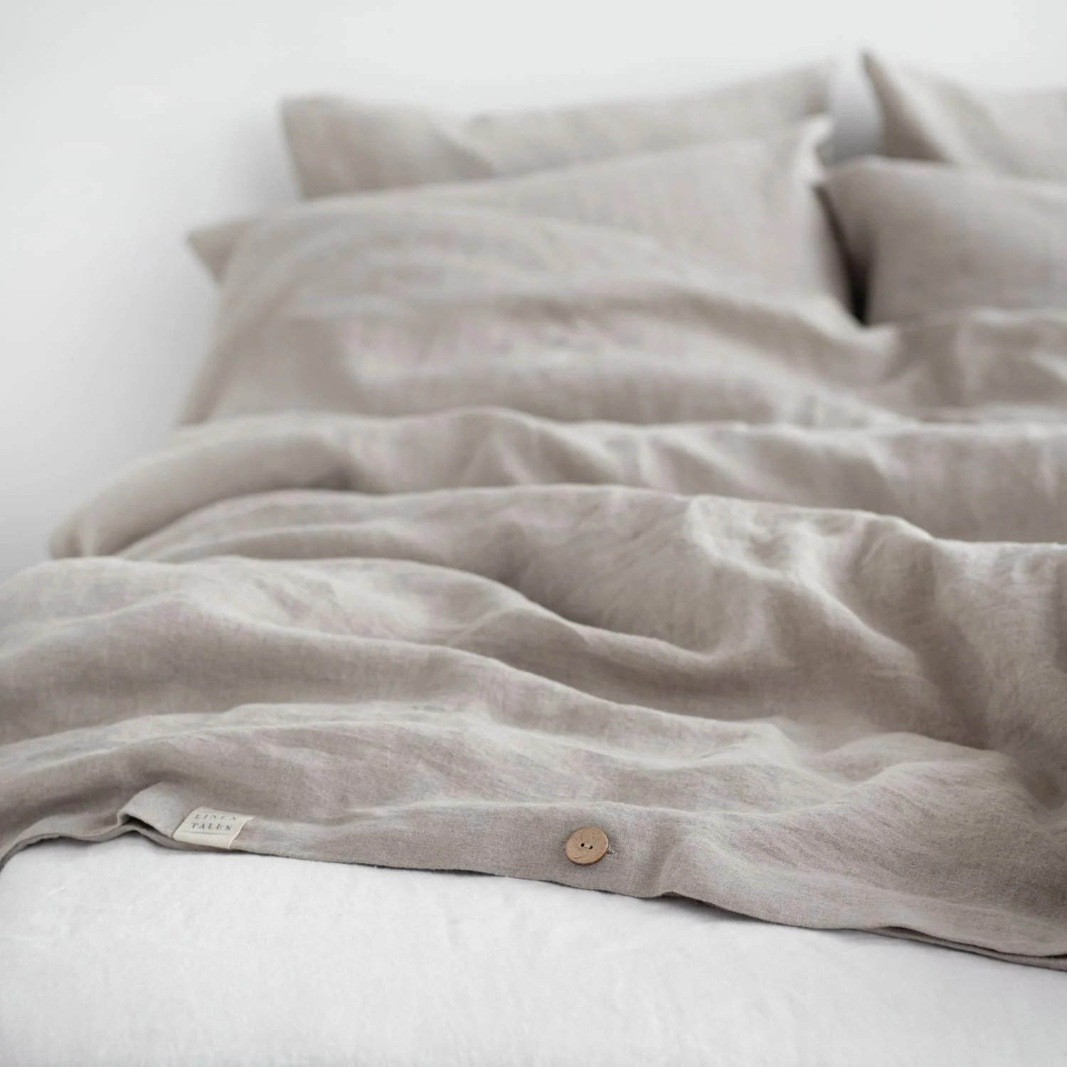 Natural Linen Duvet Cover Set - Image 4