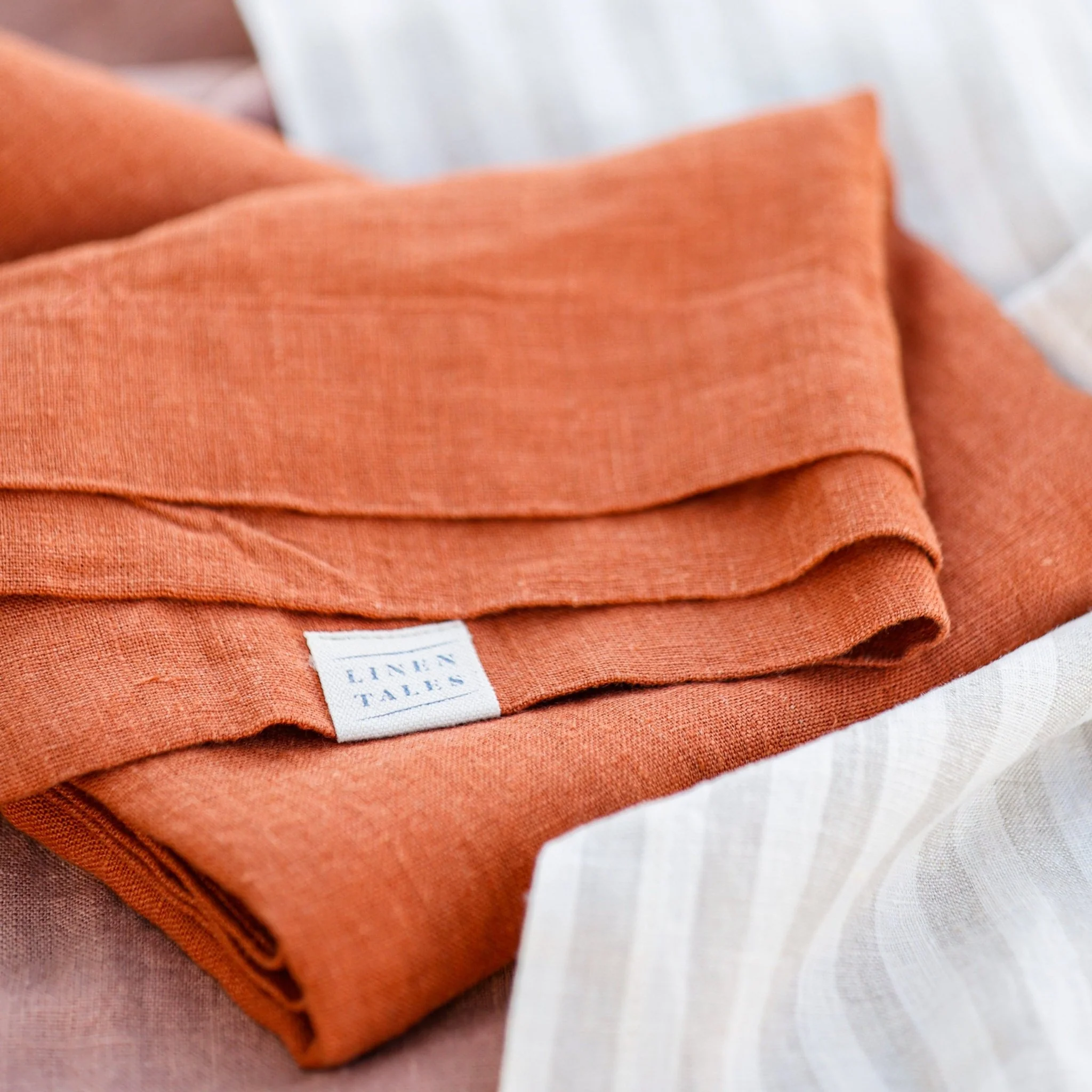 Baked Clay Linen Napkins Set of 2 - Image 2