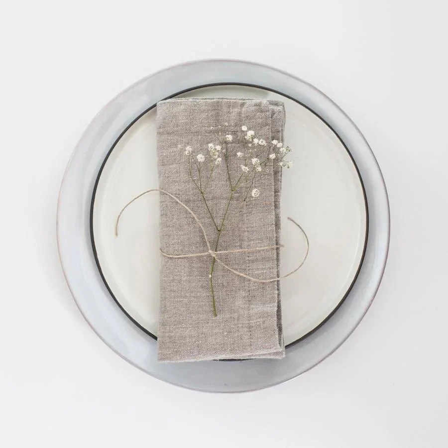 Natural Linen Napkins Set of 2