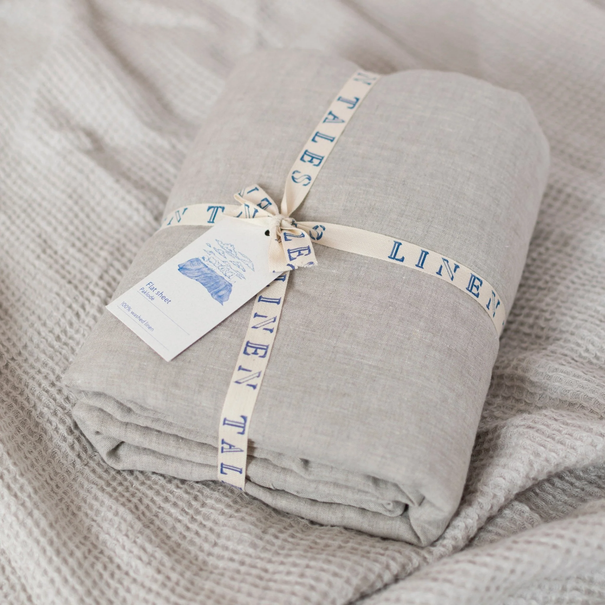 Melange Linen Flat Sheet - Image 3