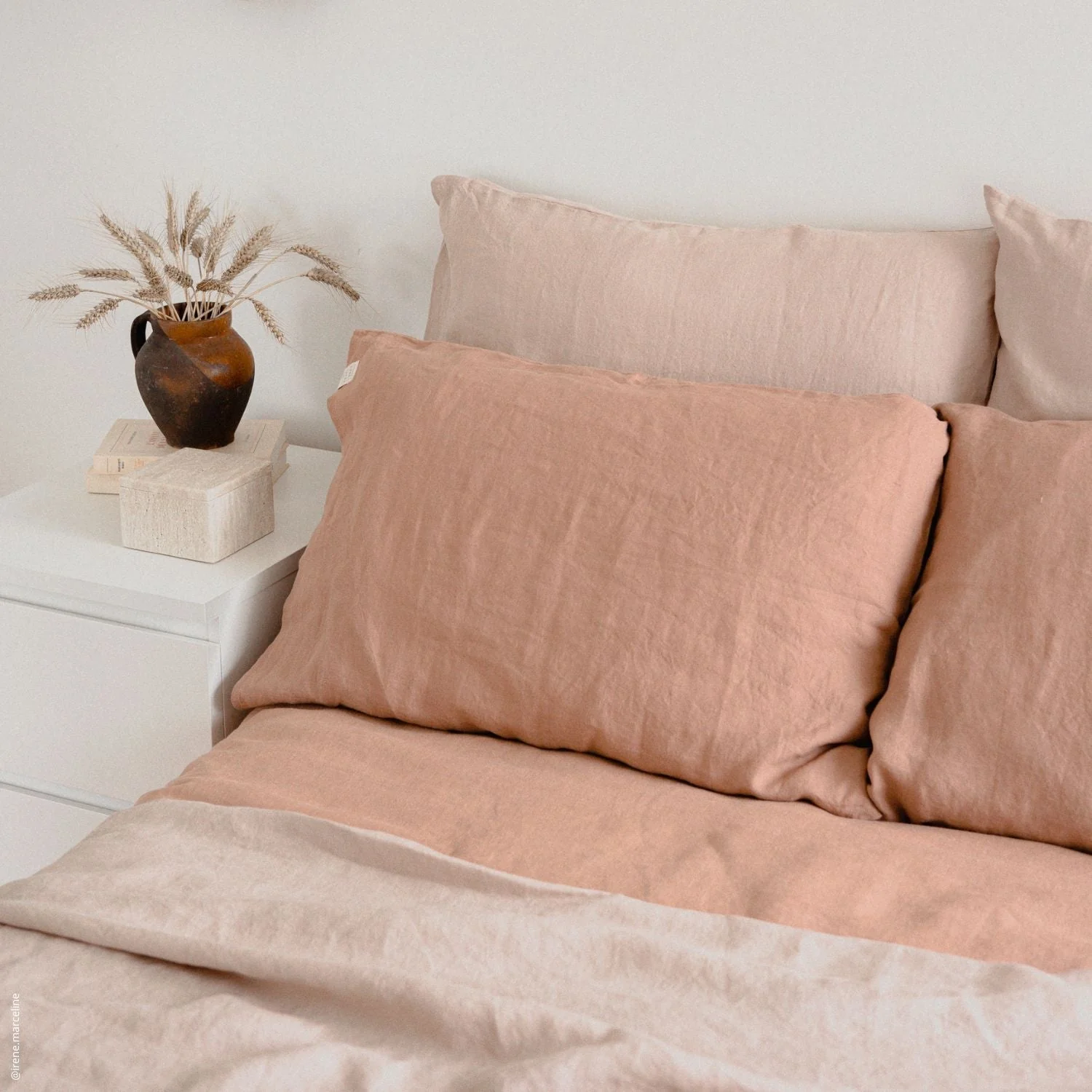 Cafe Creme Linen Pillowcase - Image 3