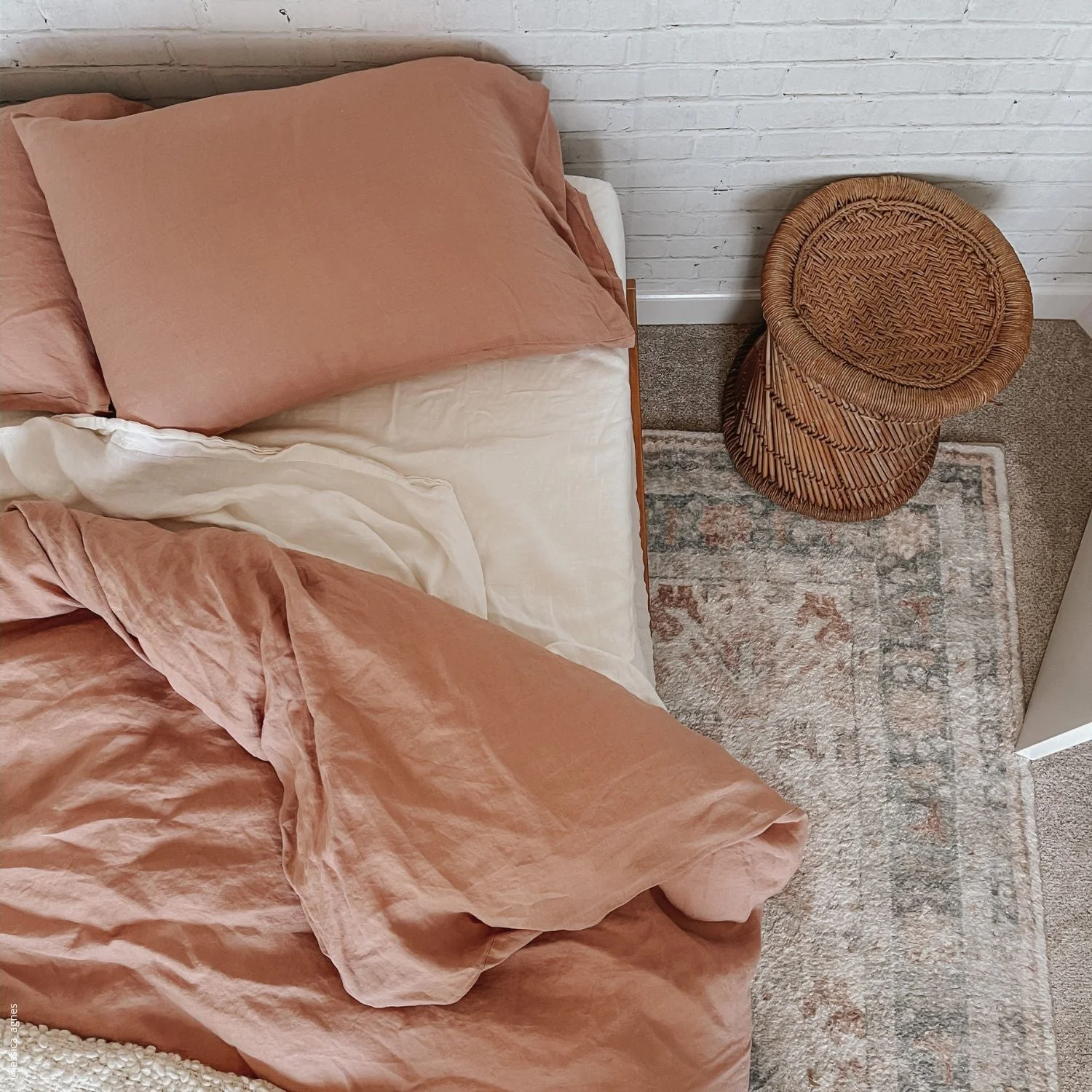 Cafe Creme Linen Pillowcase - Image 4