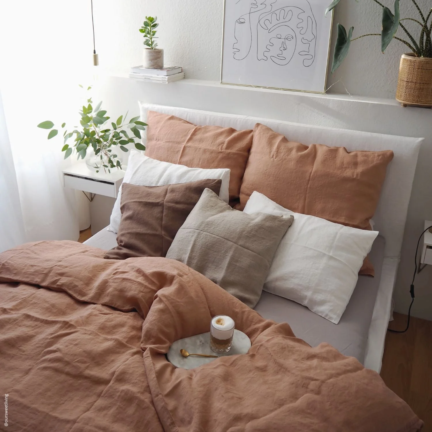 Cafe Creme Linen Pillowcase - Image 5