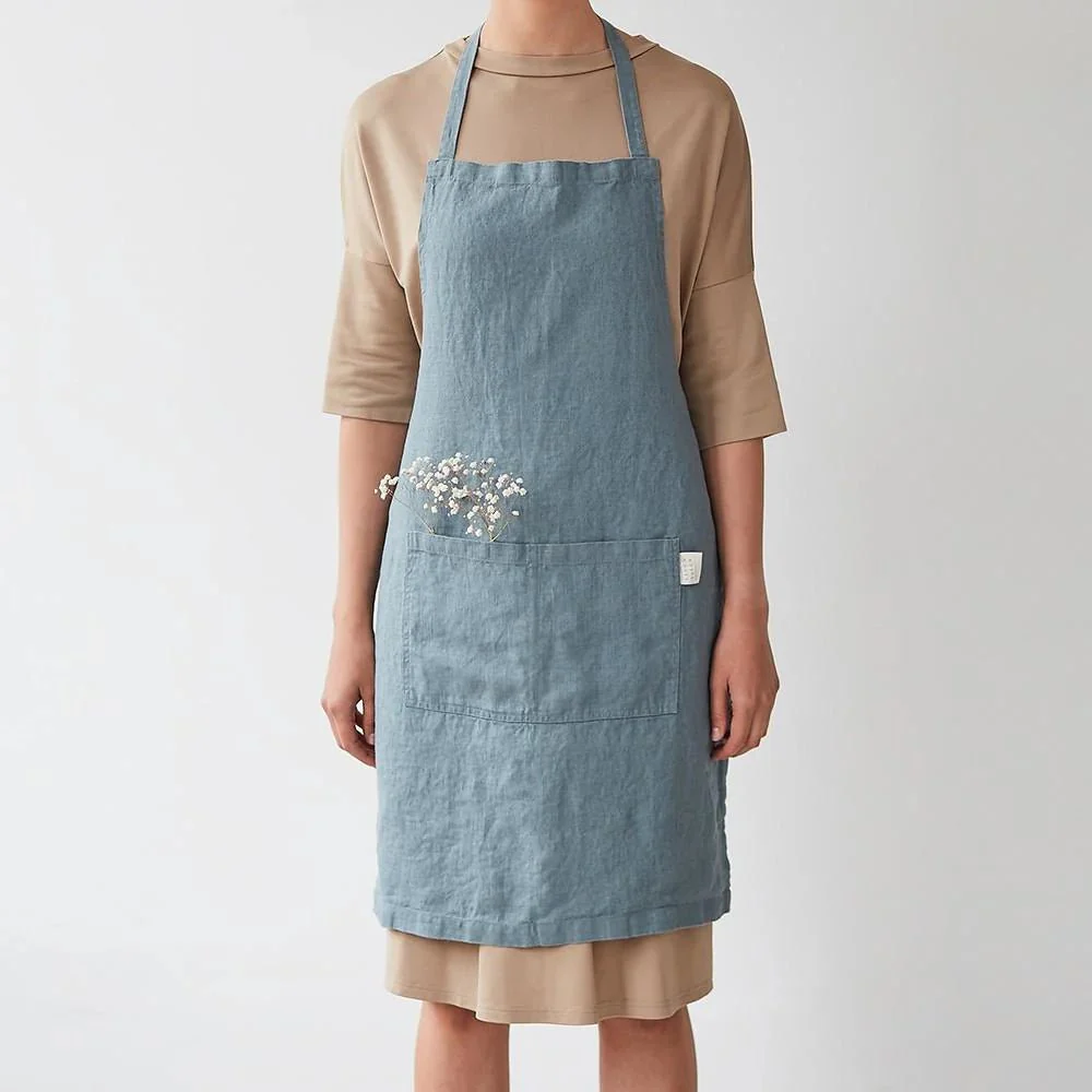Blue Fog Linen Daily Apron
