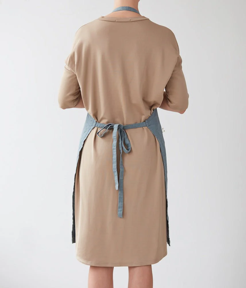 Blue Fog Linen Daily Apron - Image 2