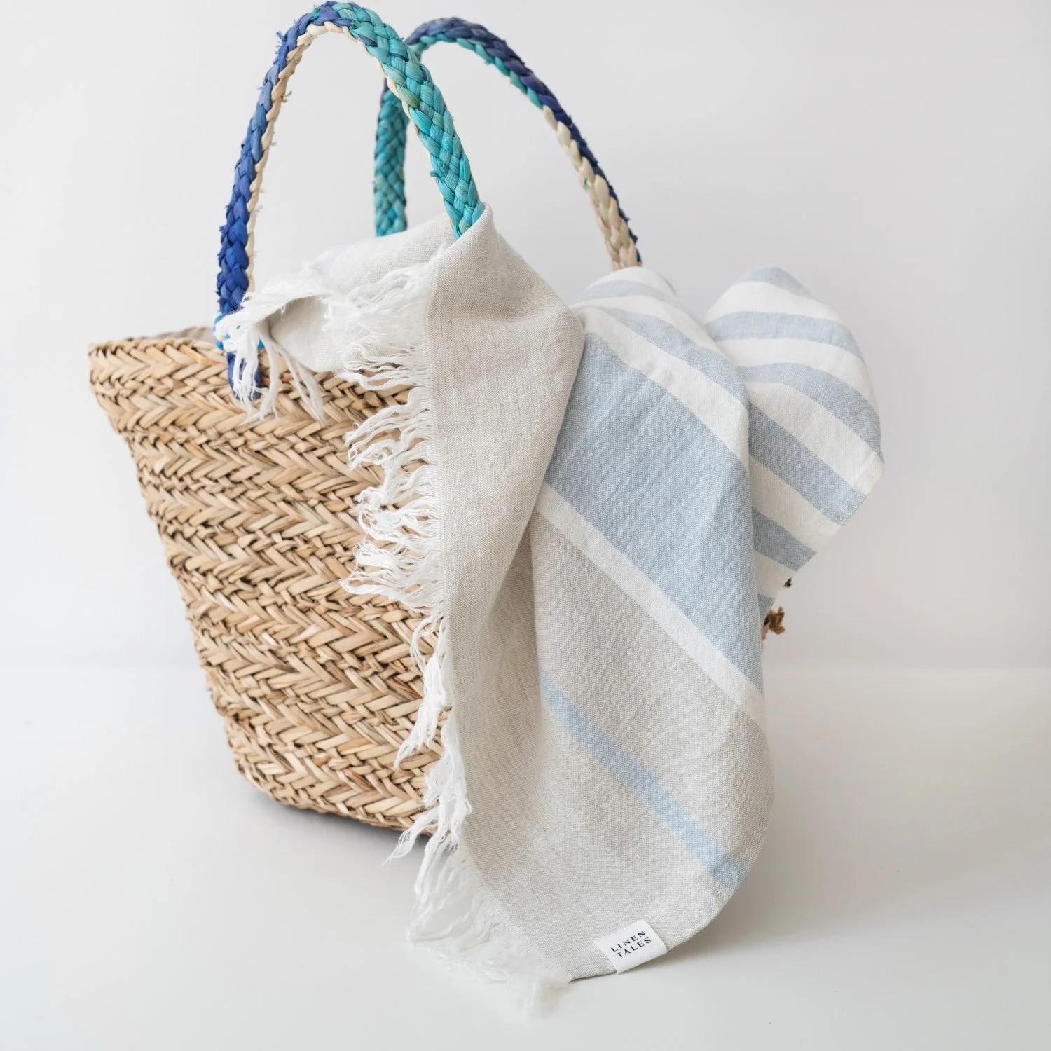 Allure Stripe Linen Beach Towel