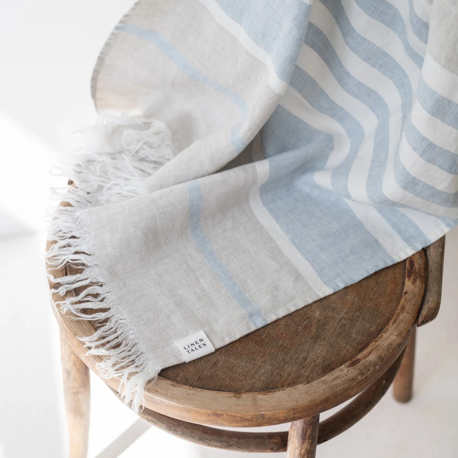 Allure Stripe Linen Beach Towel - Image 3