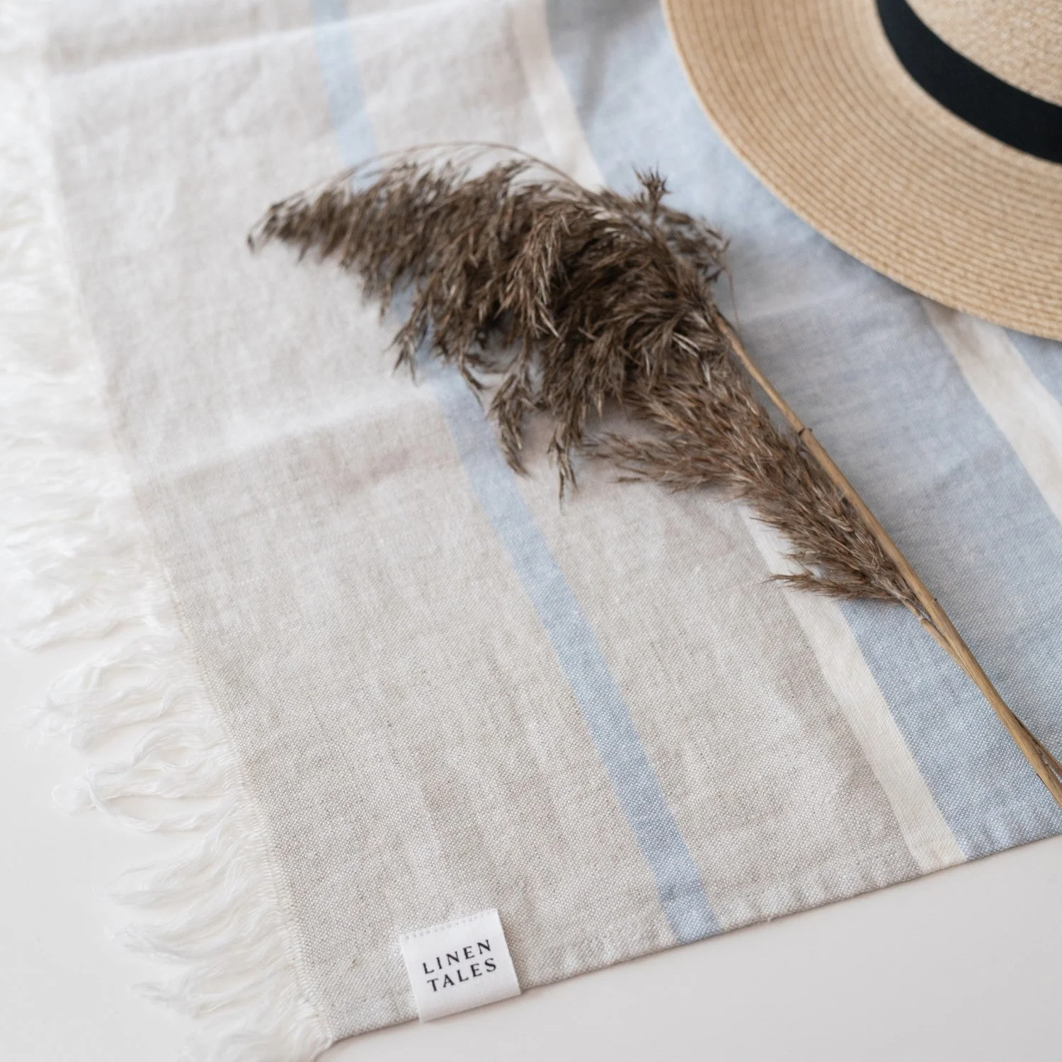 Allure Stripe Linen Blanket