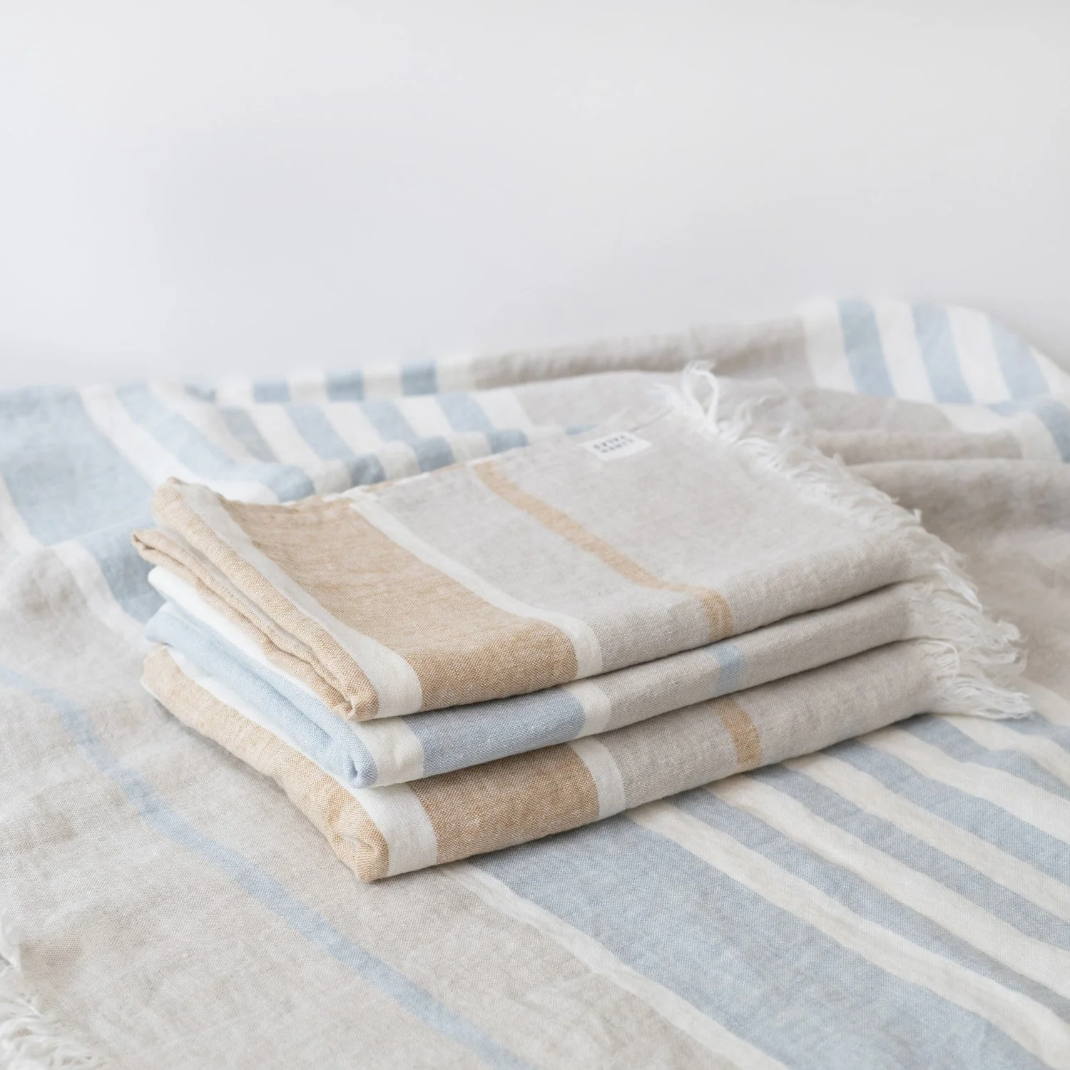 Allure Stripe Linen Blanket - Image 2