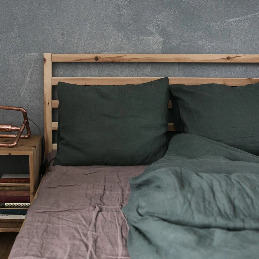 Ashes of Roses Linen Fitted Sheet - Image 3