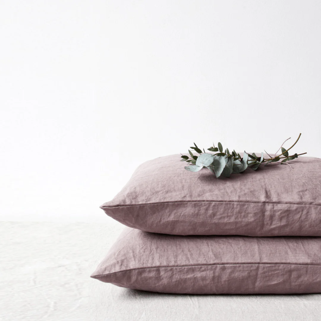Ashes of Roses Linen Pillowcase