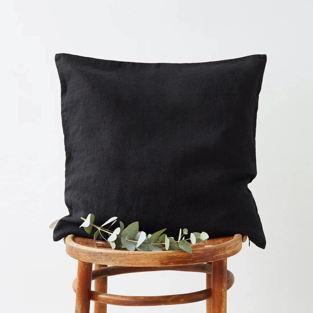 LIMITED EDITION Black Linen Cushion Cover