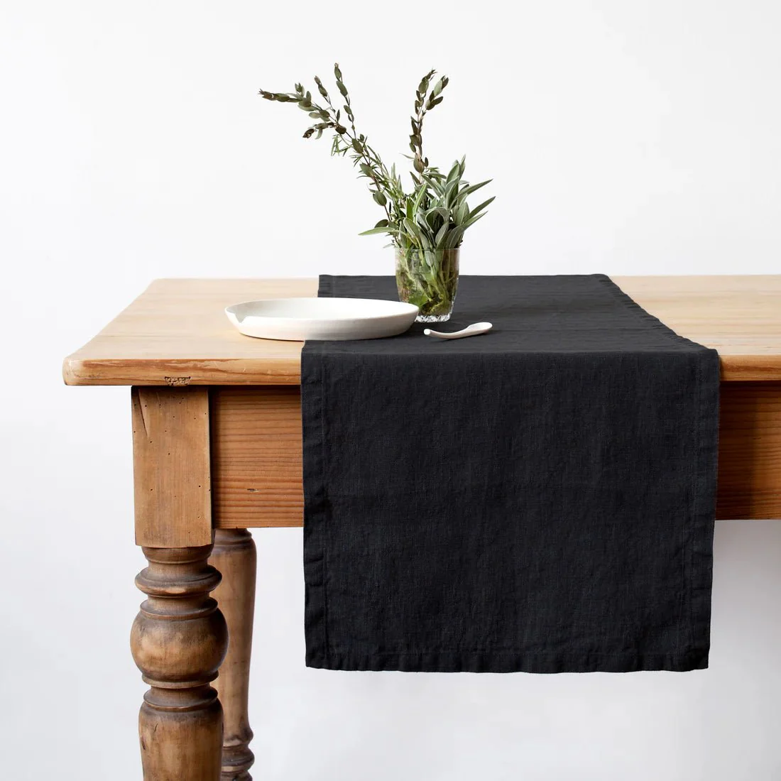 LIMITED EDITION Black Linen Table Runner