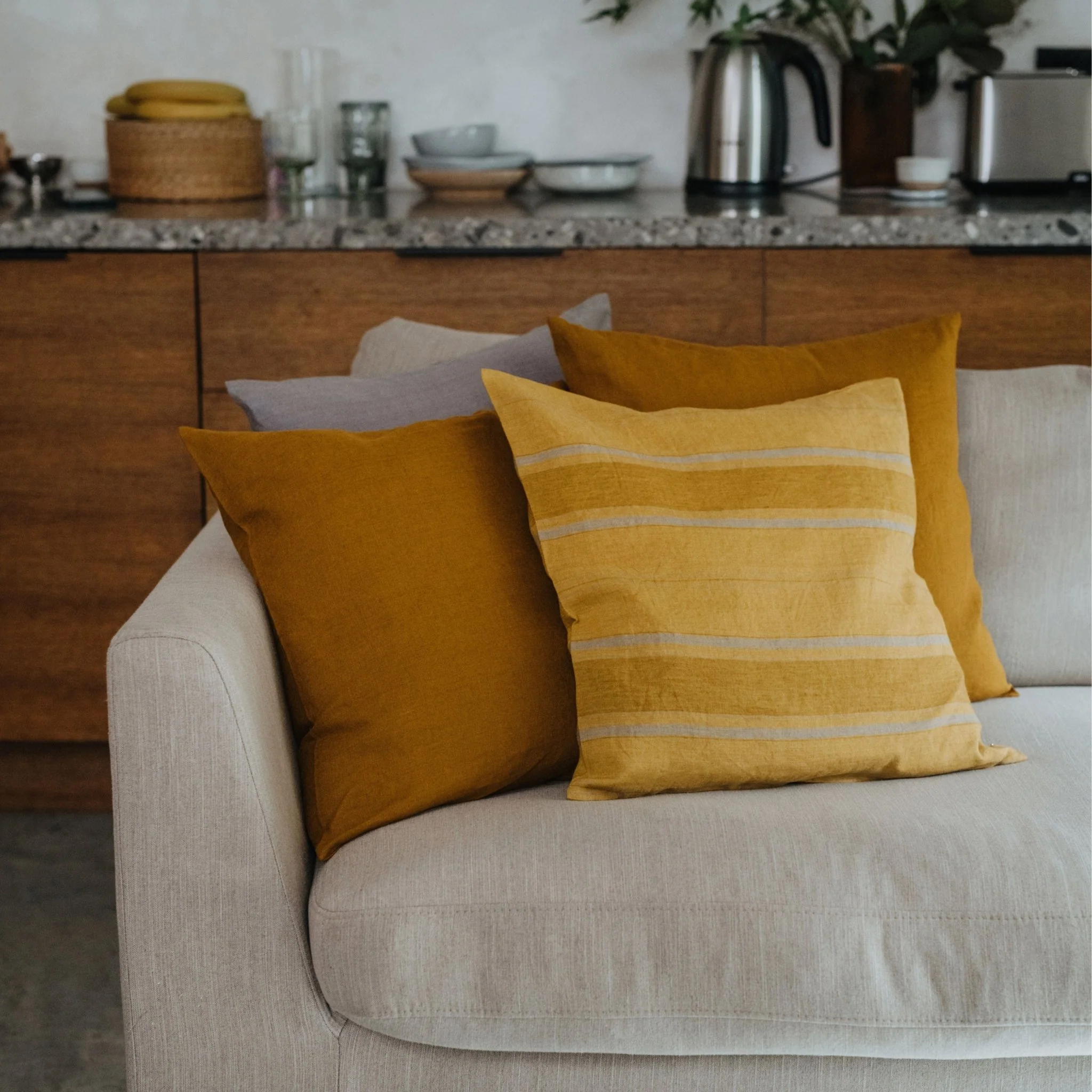 LIMITED EDITION Bronze Linen Cushion Cover - Image 4