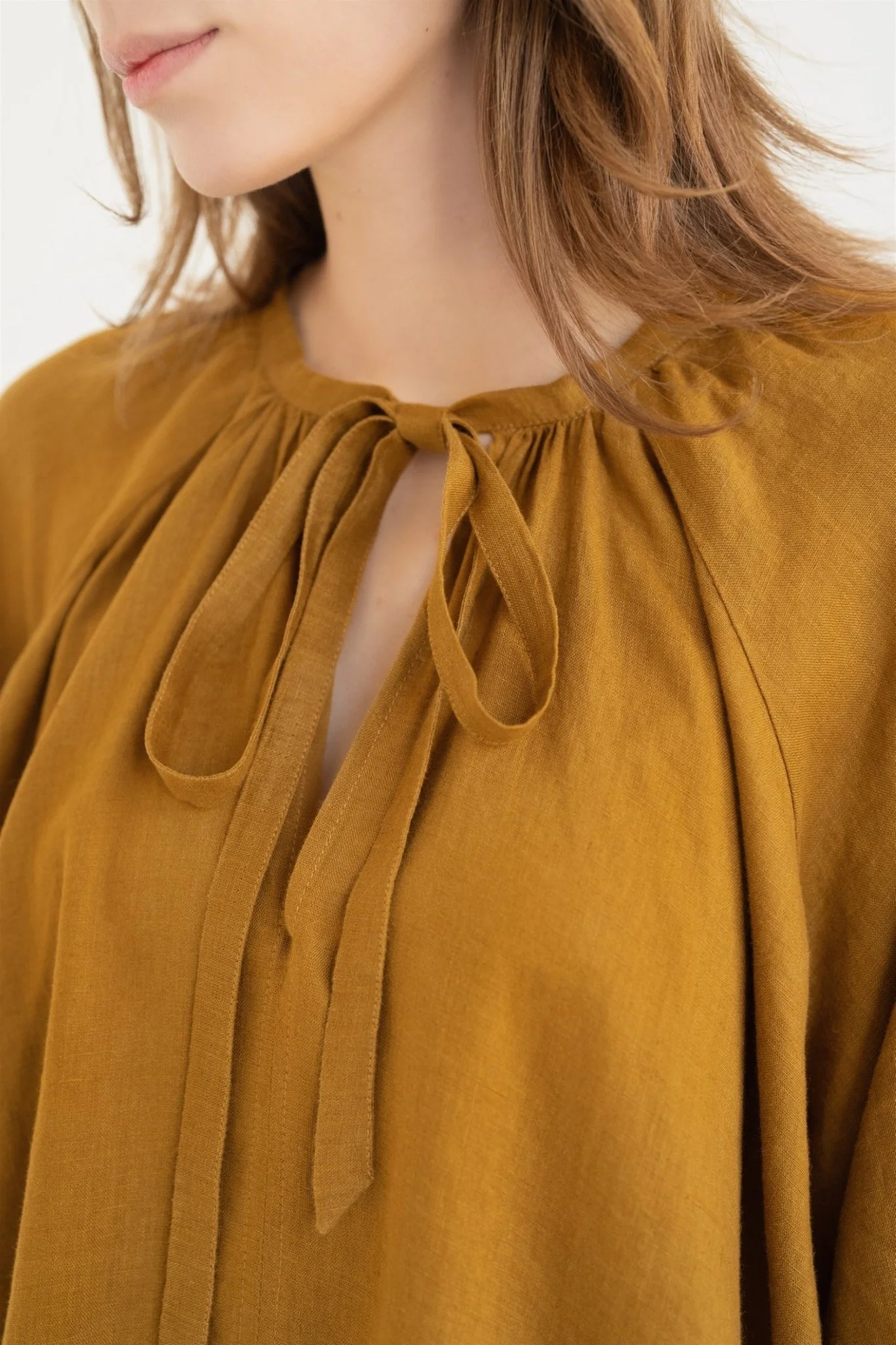 Bronze Linen Mahina Dress - Image 3