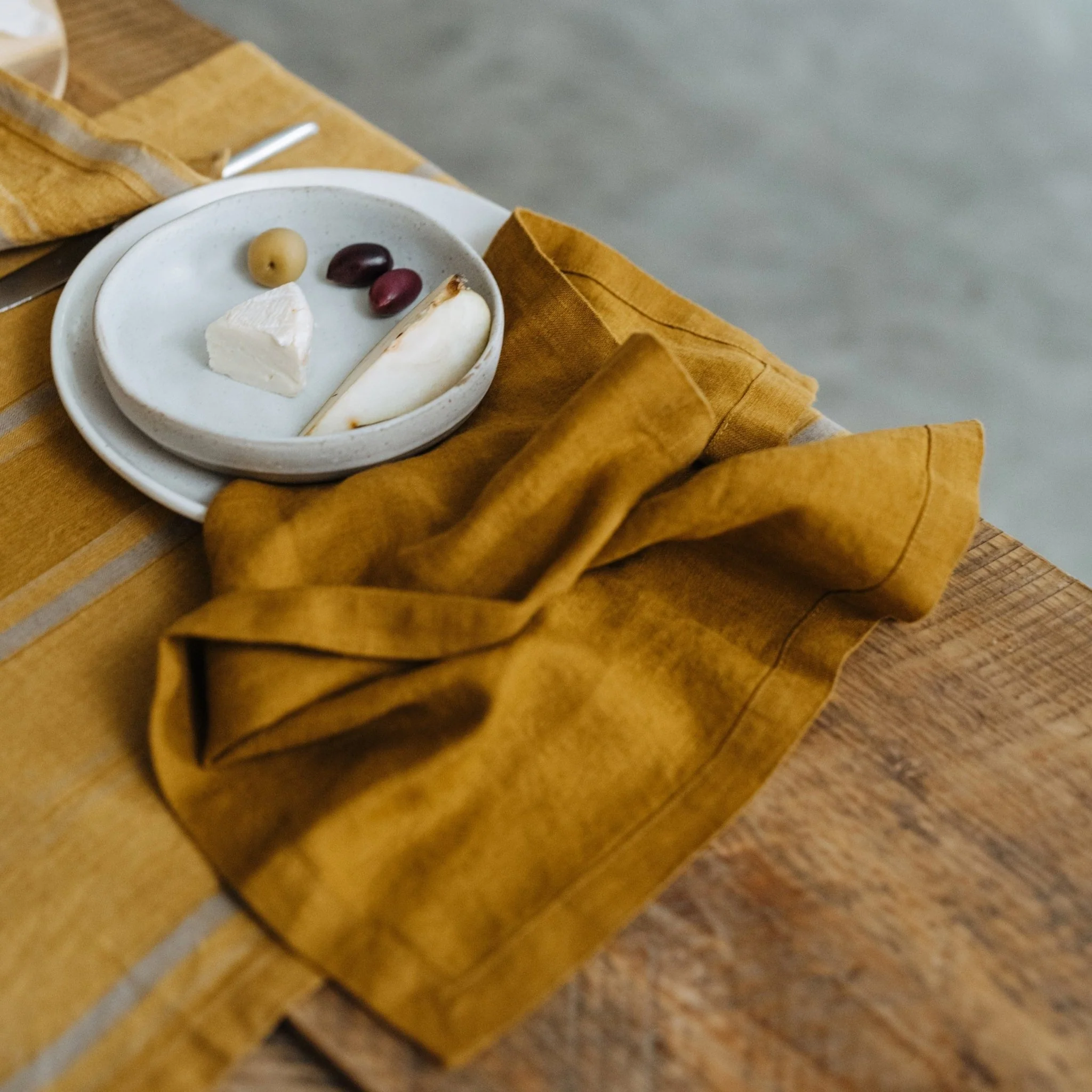 LIMITED EDITION Bronze Linen Napkins Set of 2 - Image 3