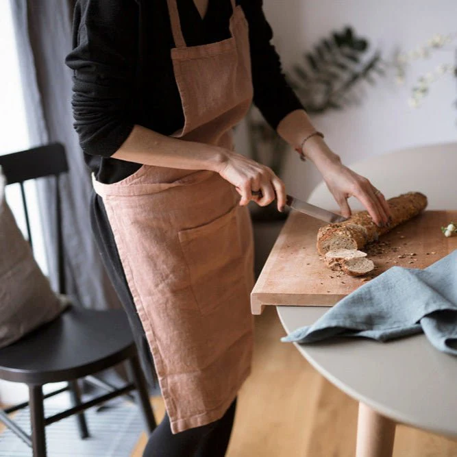 Cafe Creme Linen Daily Apron - Image 3