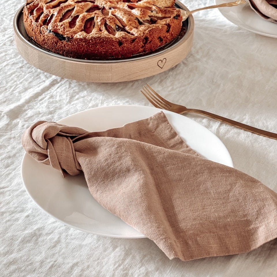 Cafe Creme Linen Napkins Set of 2 - Image 3