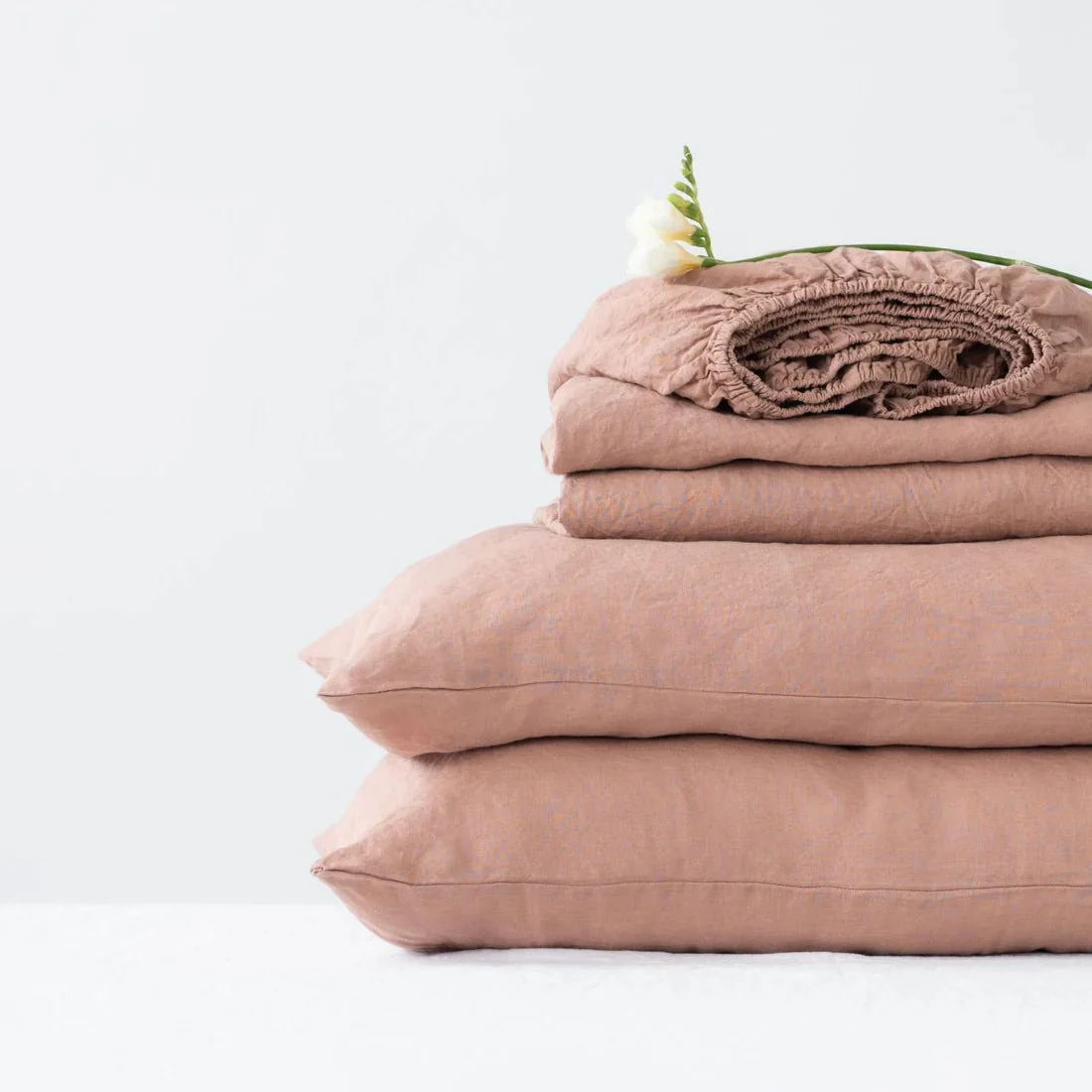 Cafe Creme Linen Sheet Set