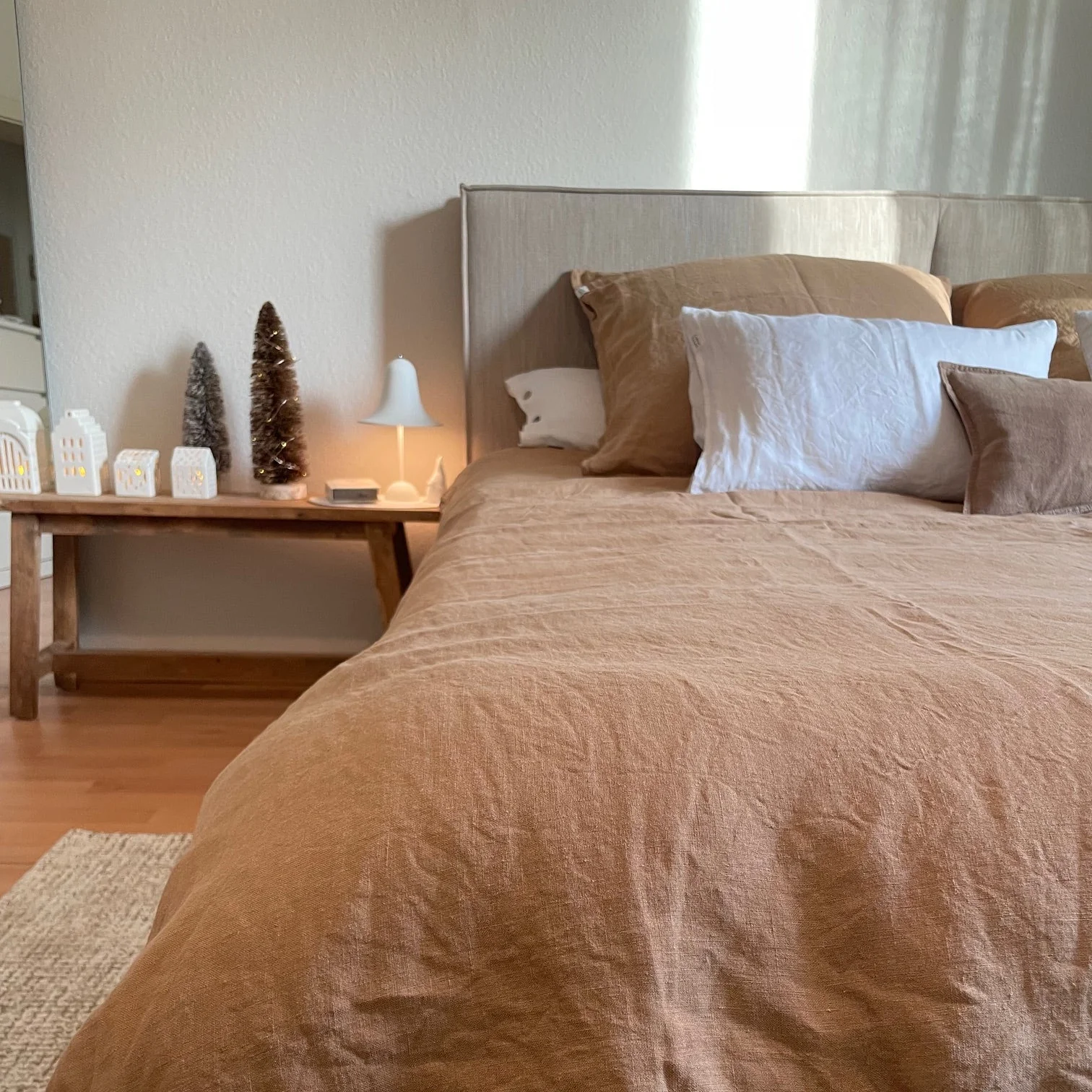 Camel Linen Duvet Cover - Image 4