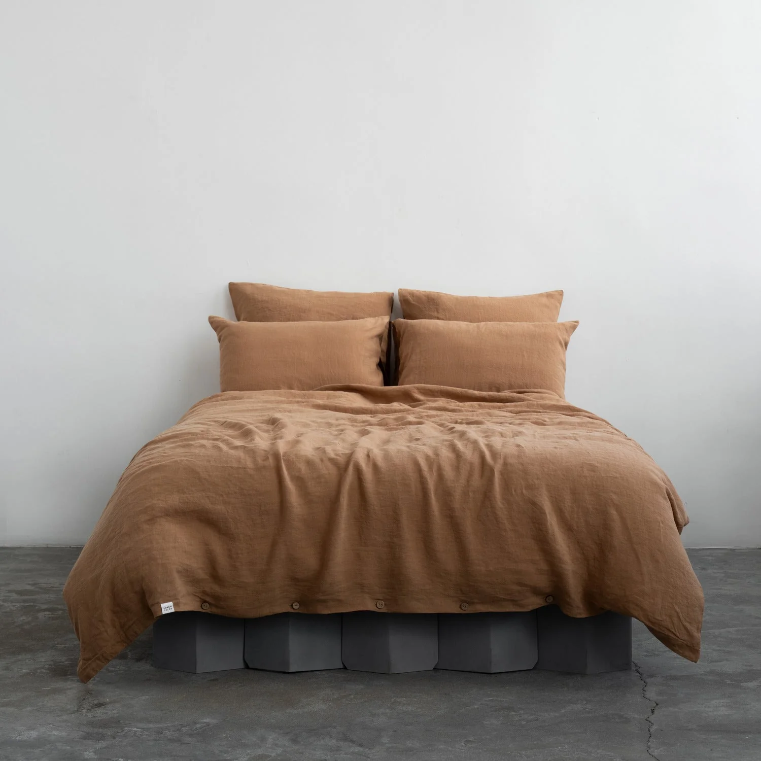 Camel Linen Duvet Cover Set