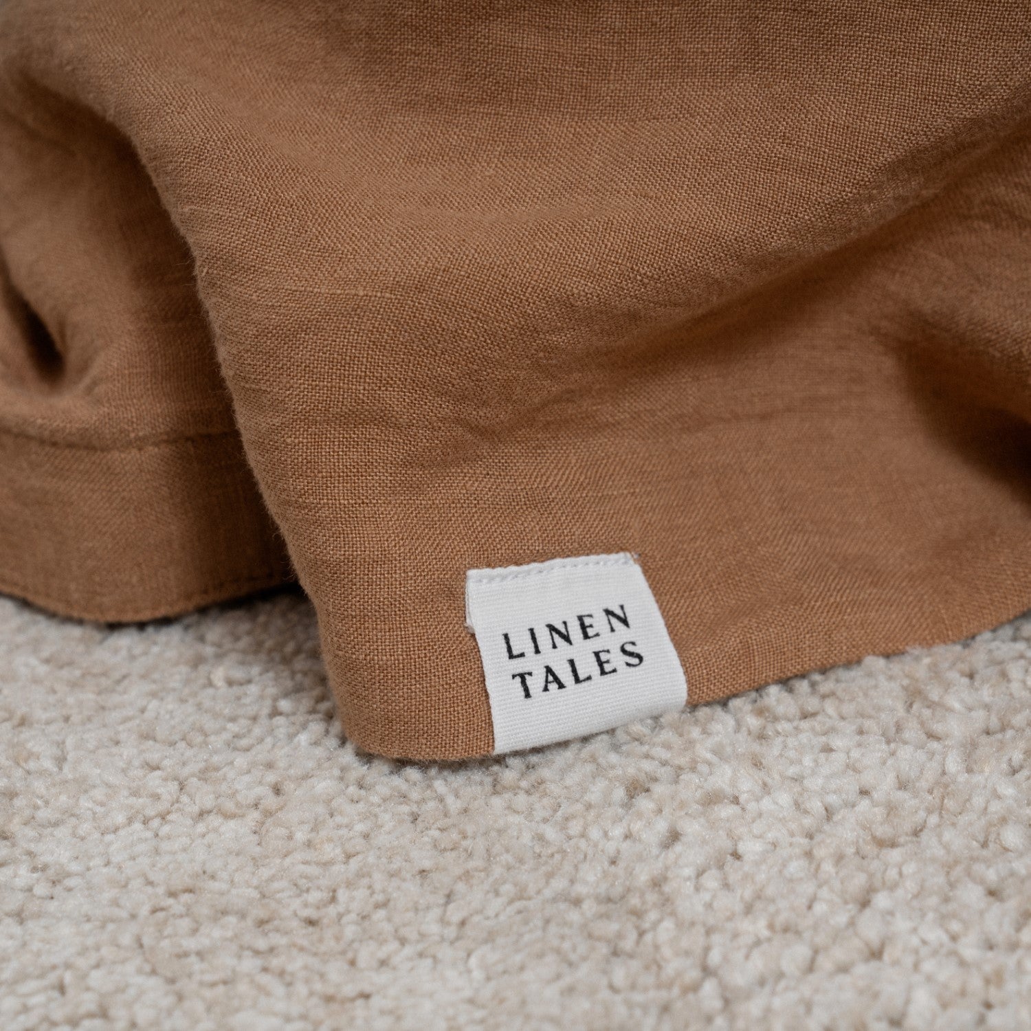 Camel Linen Duvet Cover Set - Image 5