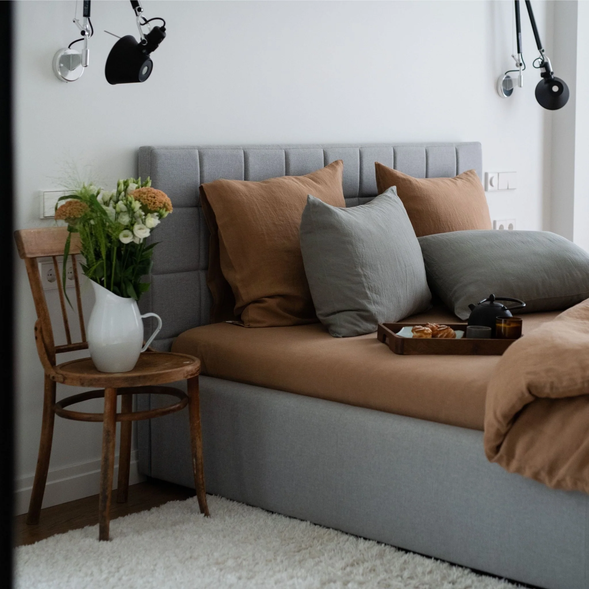Camel Linen Fitted Sheet - Image 2