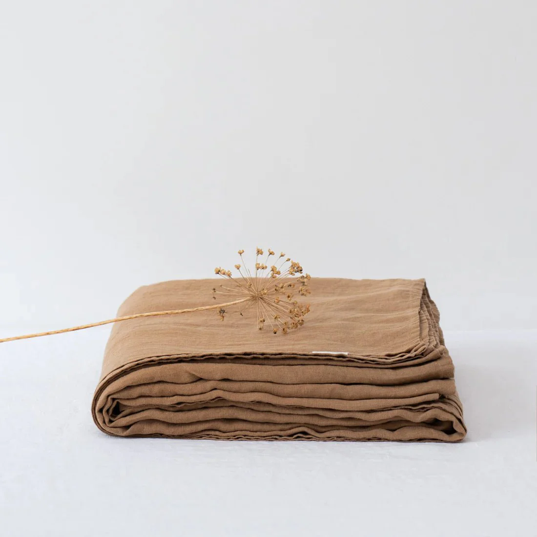 Camel Linen Flat Sheet