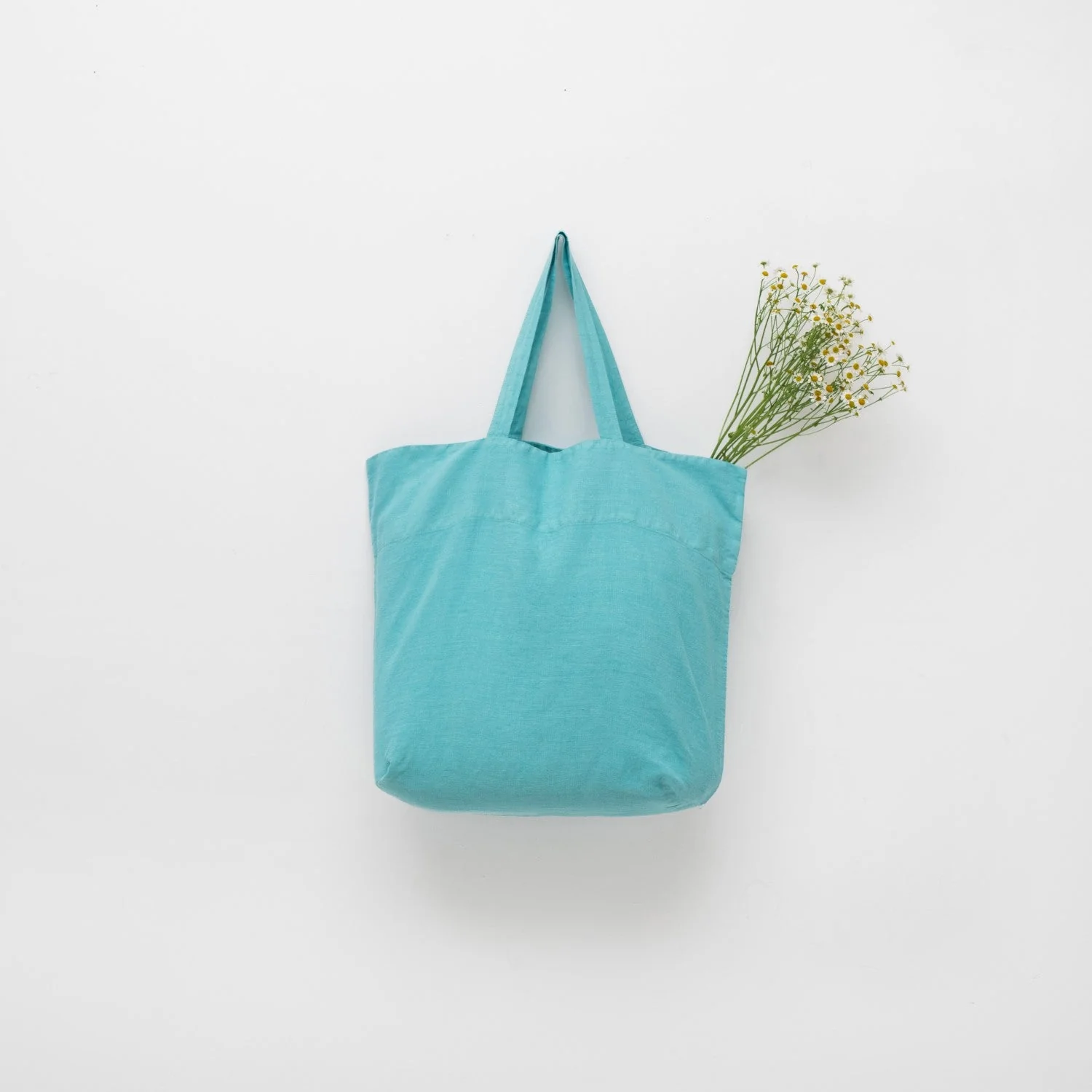 LIMITED EDITION Coastal Blue Linen Big Bag