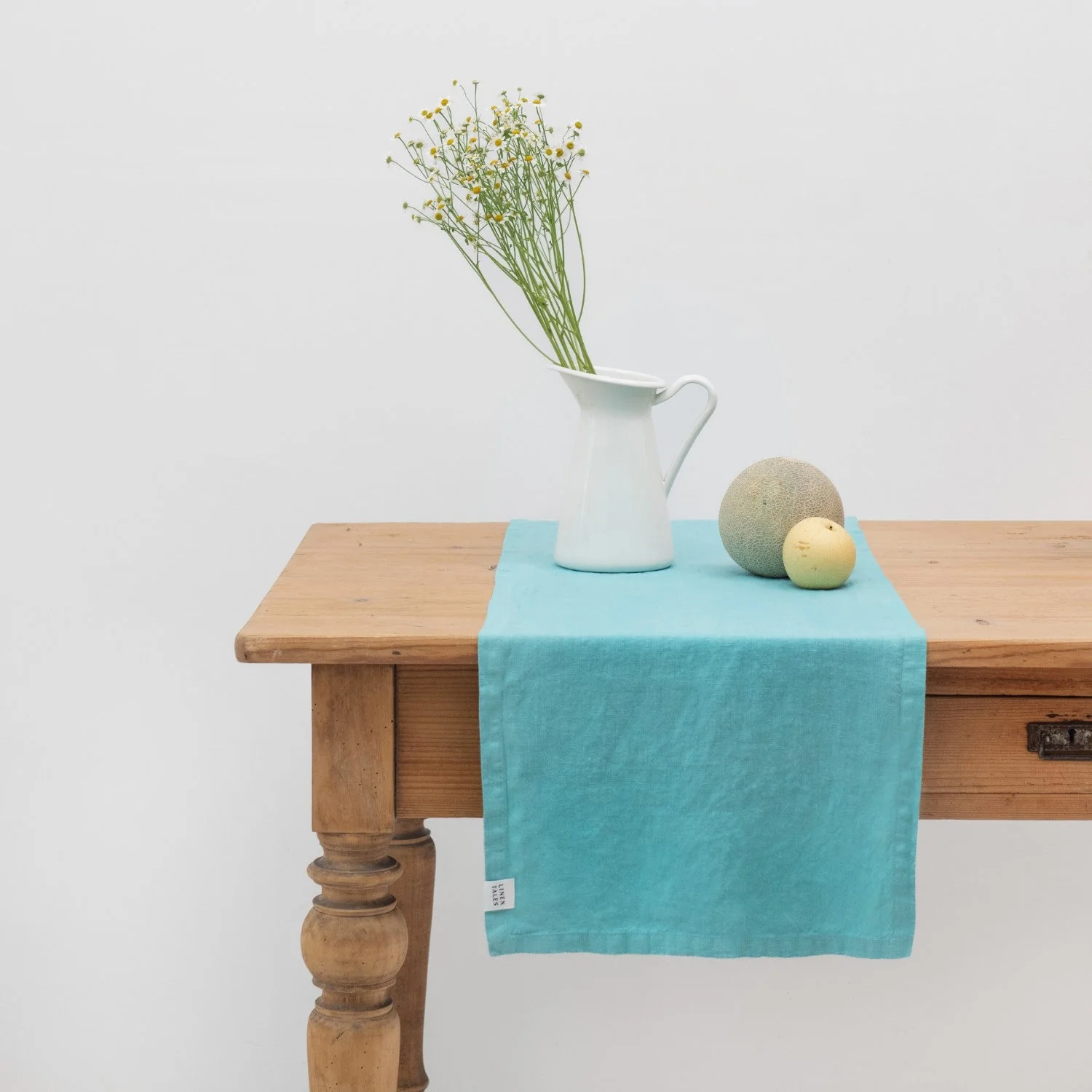 LIMITED EDITION Coastal Blue Linen Table Runner