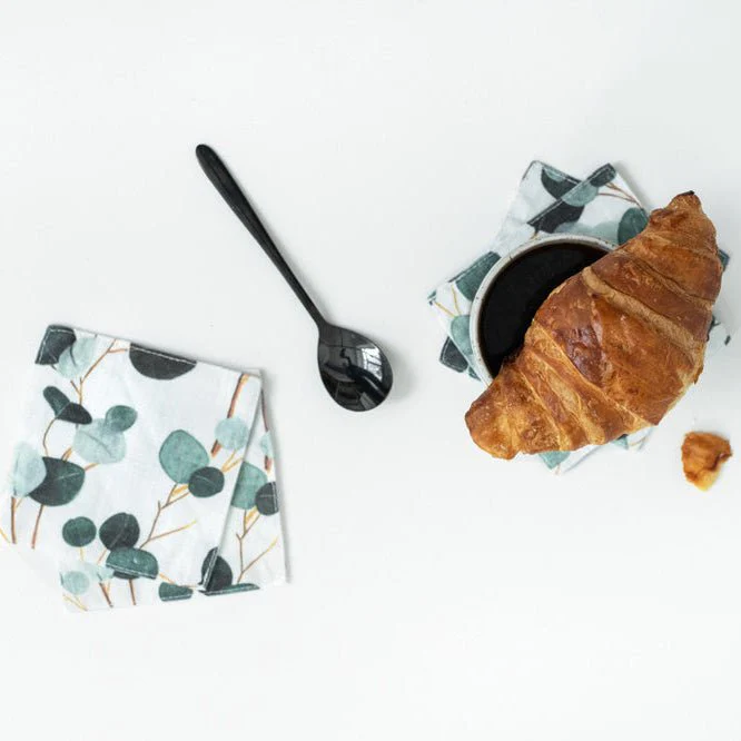 LIMITED EDITION Eucalyptus Linen Coasters Set of 4 - Image 2