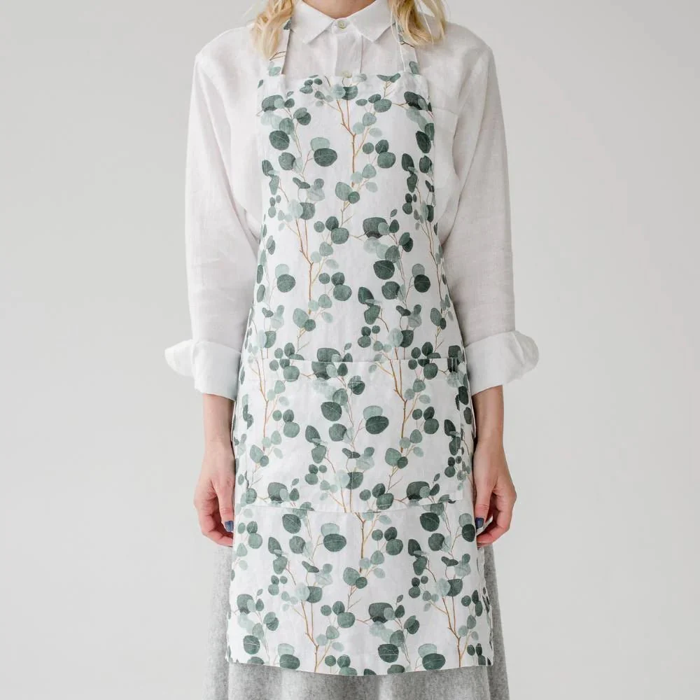 LIMITED EDITION Eucalyptus Linen Daily Apron
