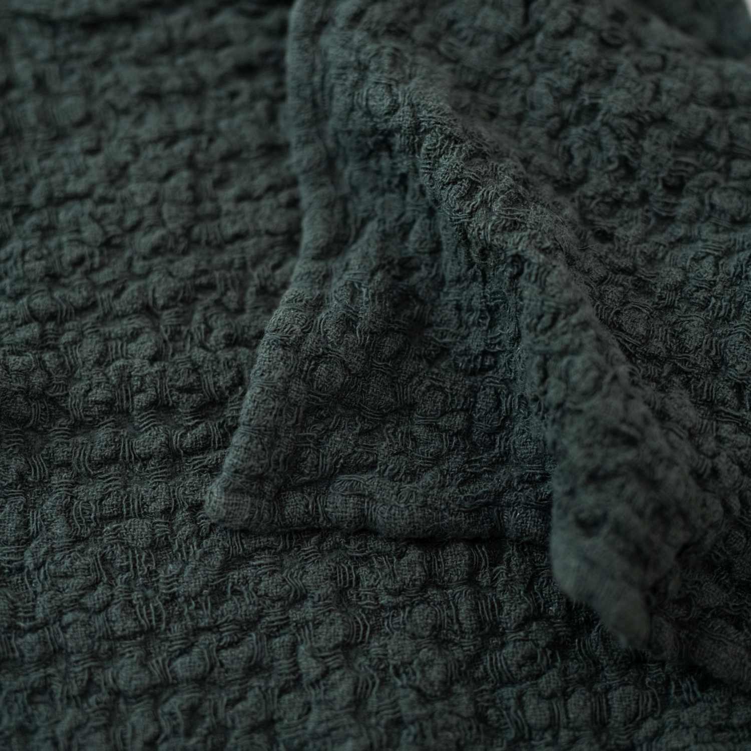 Forest Green Linen Dishcloth Set of 2 - Image 3