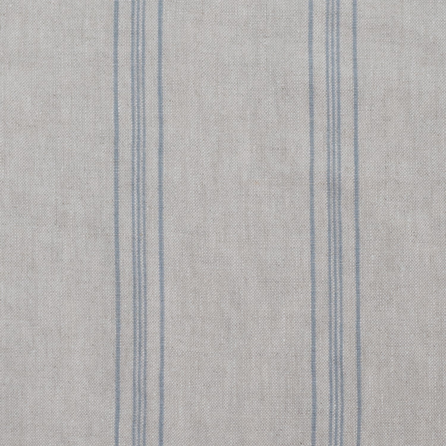 Grey Blue Wide Stripe Rustic Fabric 280g/sq.m